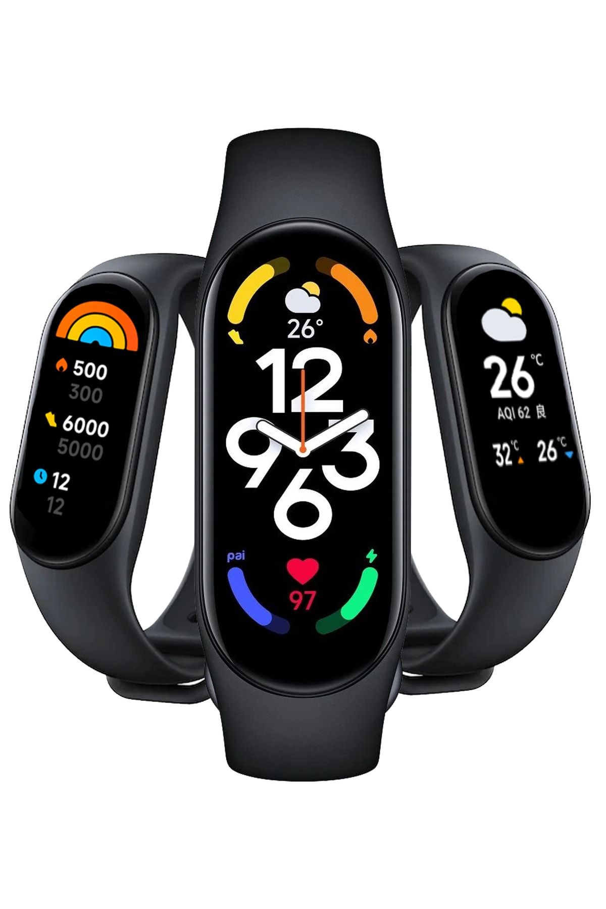 M7 Band 7 Akıllı Bileklik Renkli Ekran (EN YENİ VERSİYON) Ios Ve Android Uyumlu