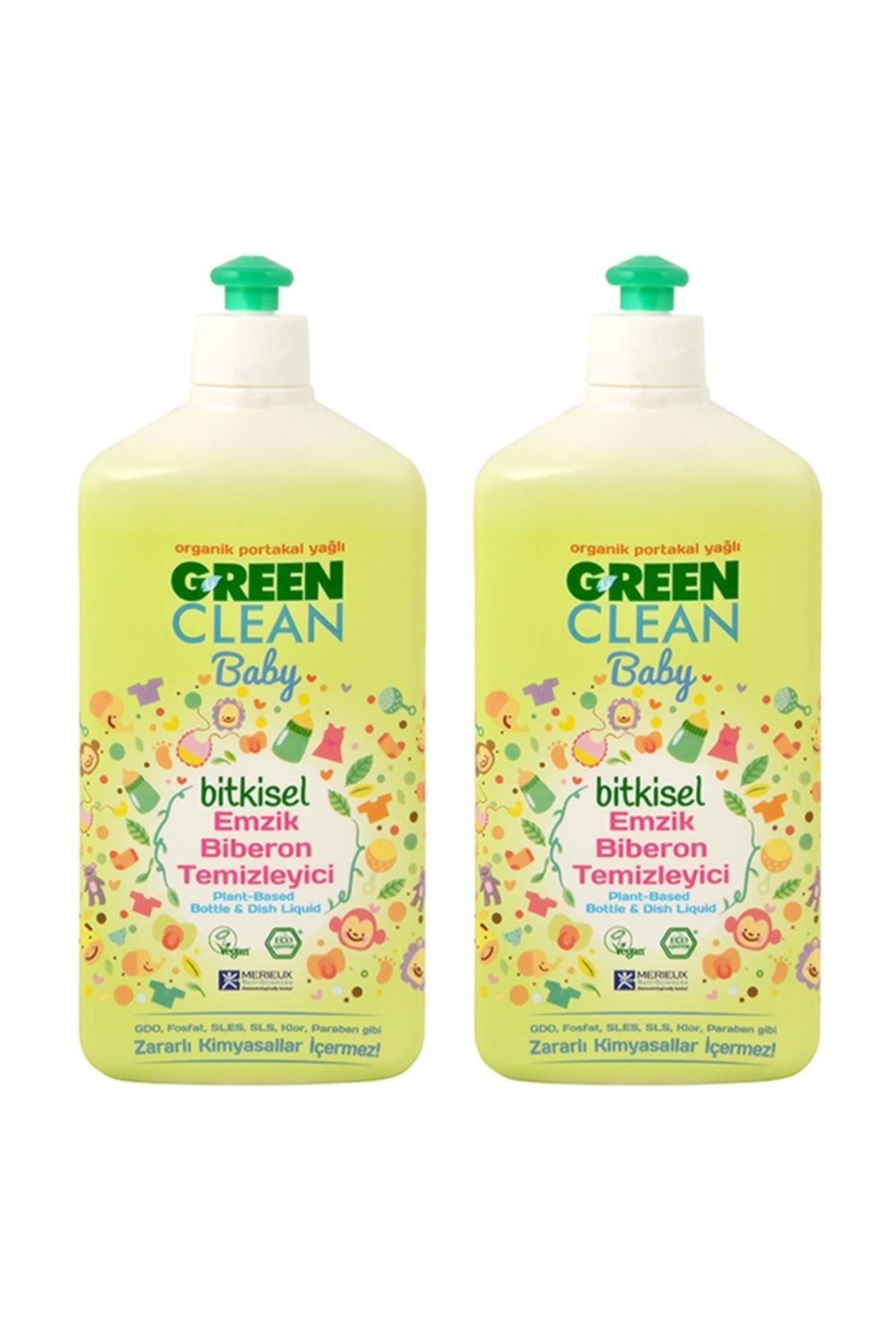 Organik Portakal Yağlı Baby Biberon Emzik Temizleyici 500 ml - 2'li set