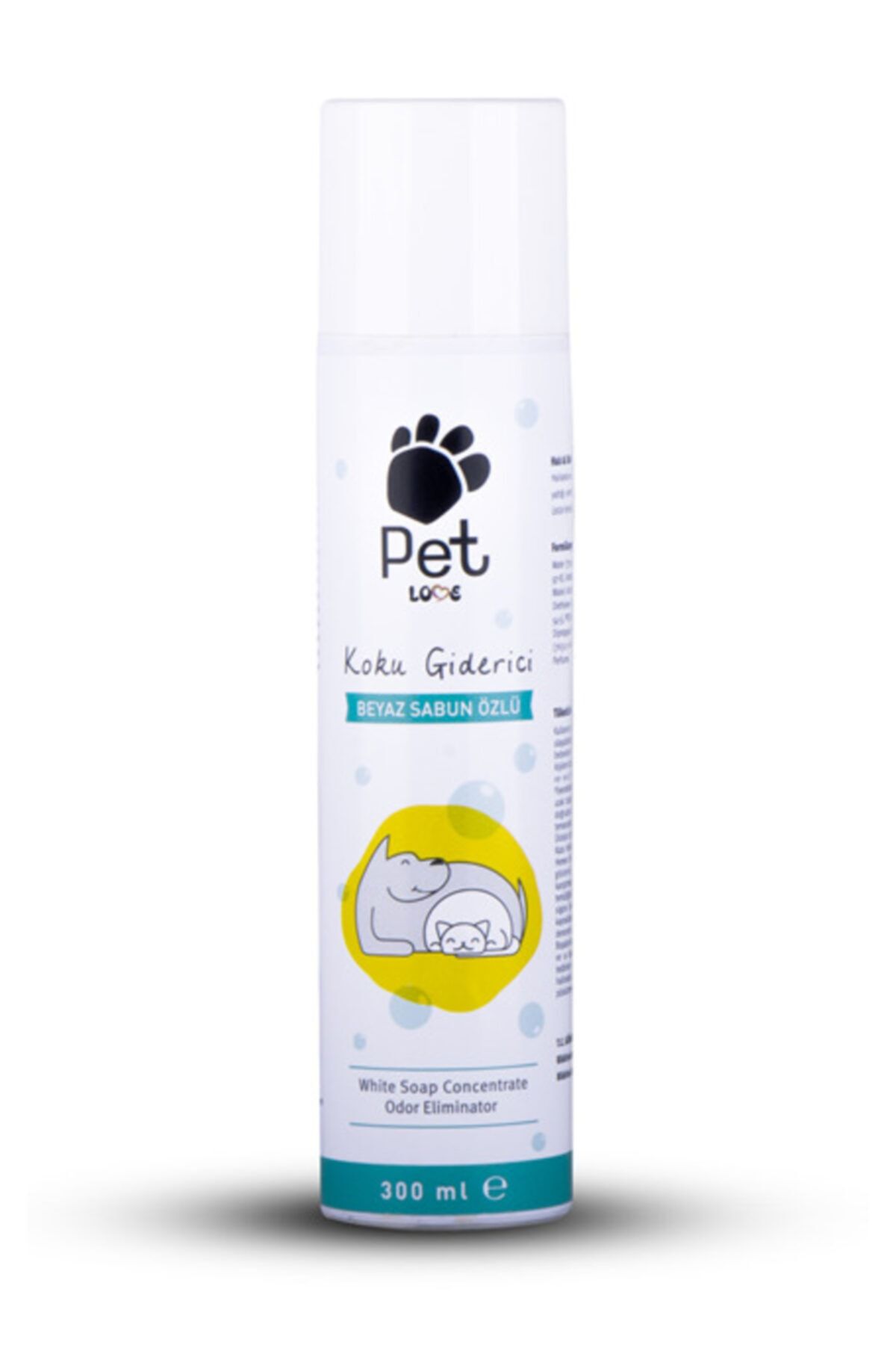 Kokulu Beyaz Sabun Pet Koku Giderici 300 ml