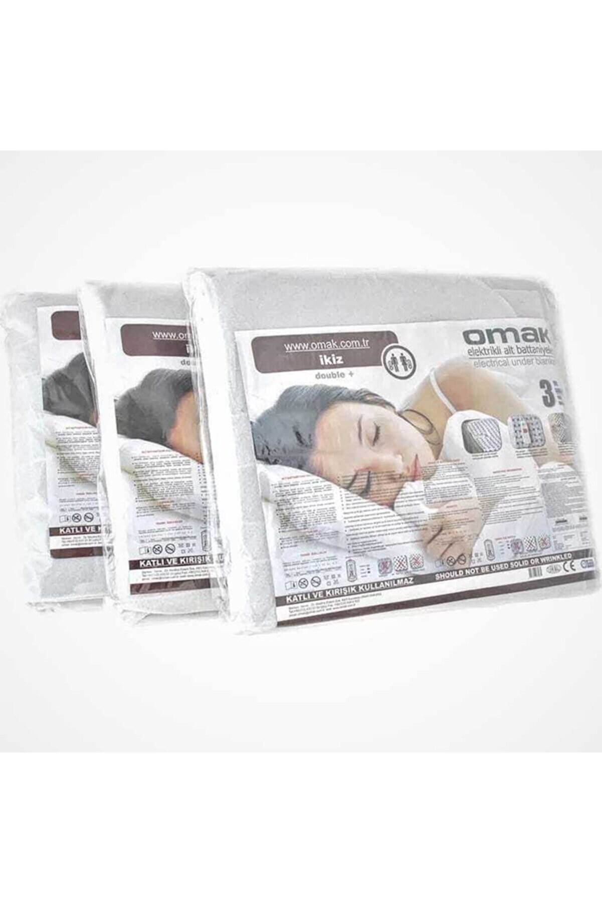 Ikiz Çift Kullanımlı Battal Boy Elektrikli Battaniye (Antivirüs Özelliğe Sahiptir.)