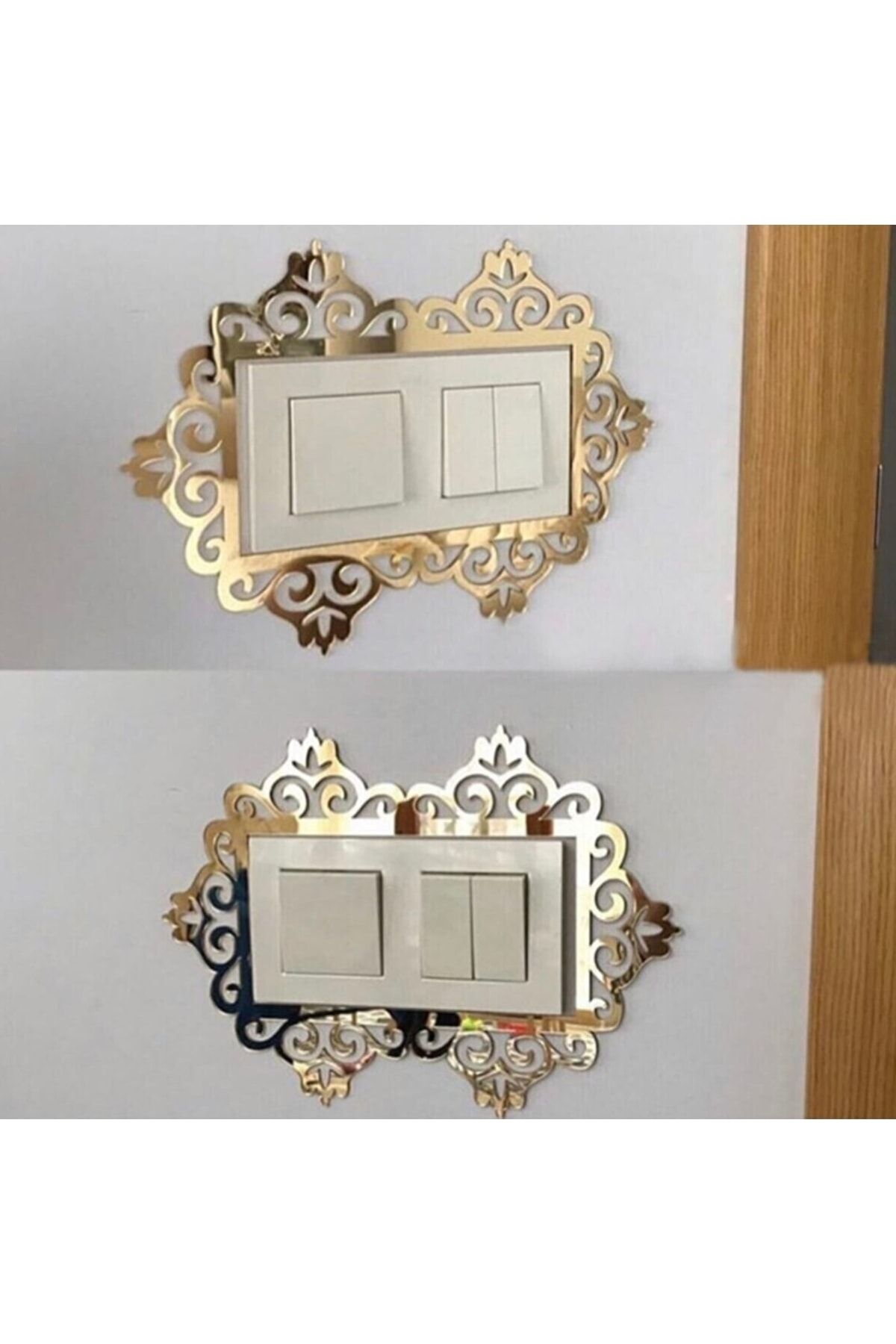 Dekoratif Pleksi Priz Anahtar Çerçevesi Priz Kenarı Süsü