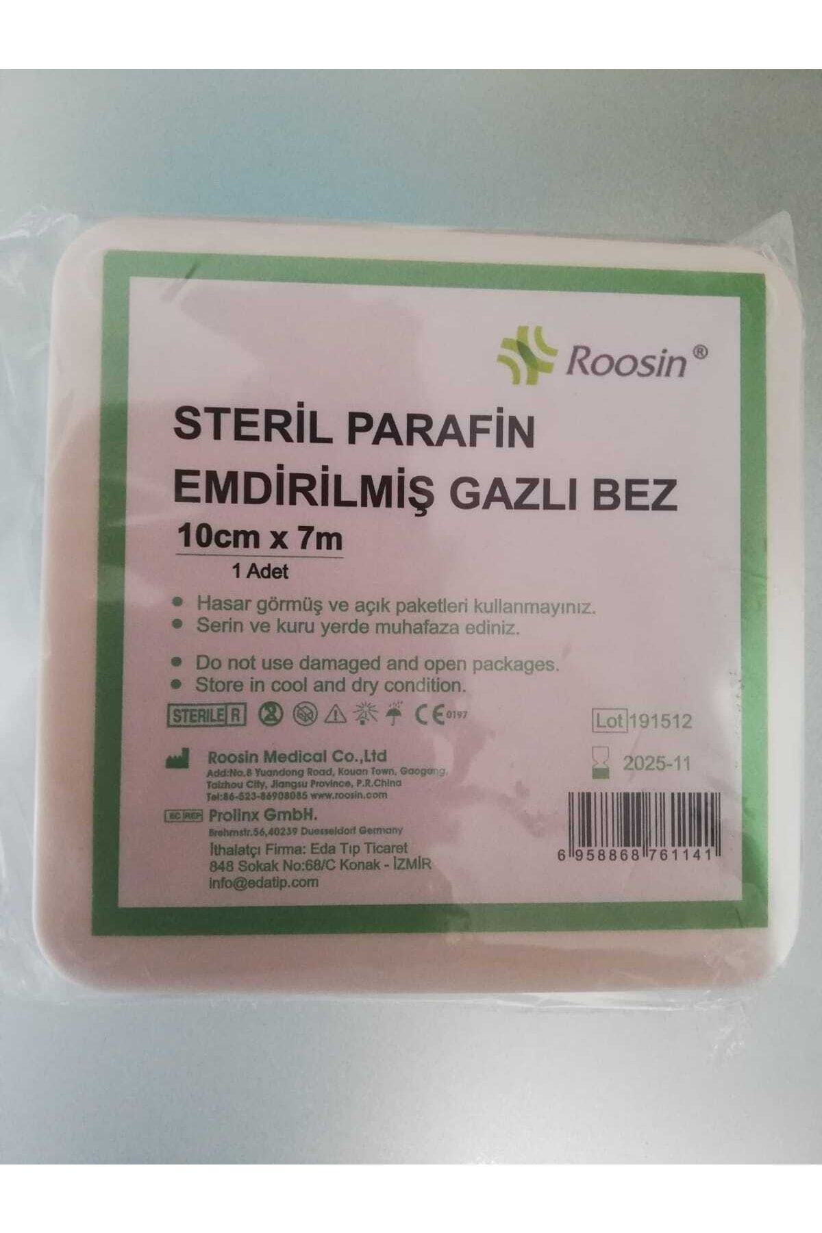 10cm X 7m Parafinli Tül Sargı (yara Ve Yanık Bakım Örtüsü)