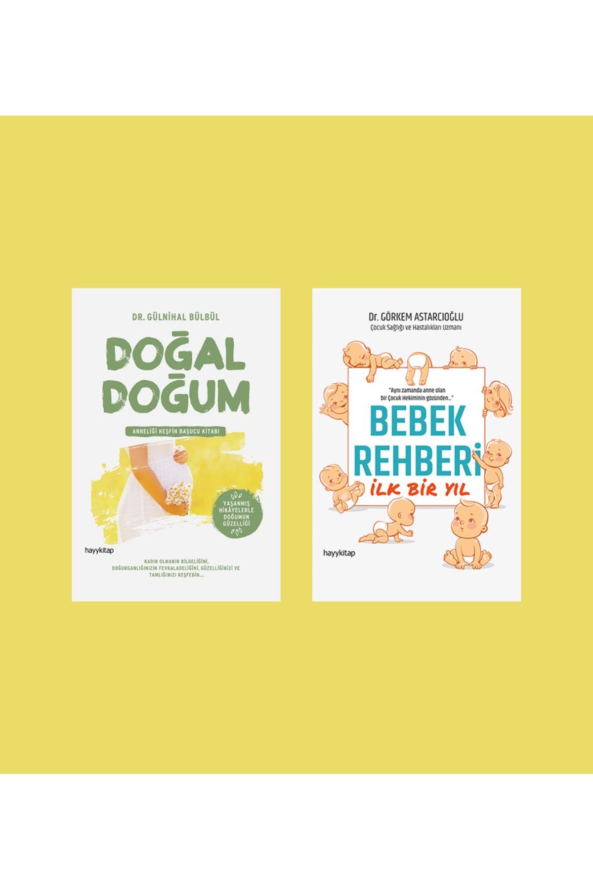 2 Kitap / Doğal Doğum - Bebek Rehberi Ilk Bir Yıl