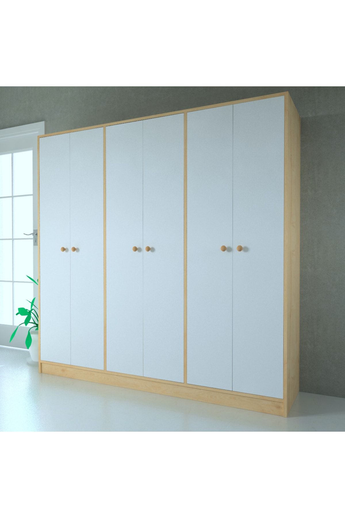 6 Kapaklı Side Gardırop