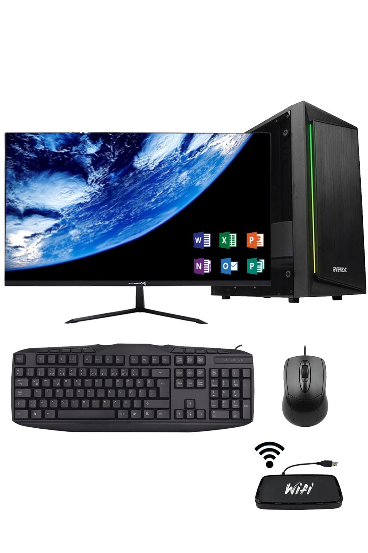 Z160 i5-3470 16GB Ram 256GB SSD + 500GB HDD 23,8" Monitörlü Masaüstü Ofis Bilgisayarı