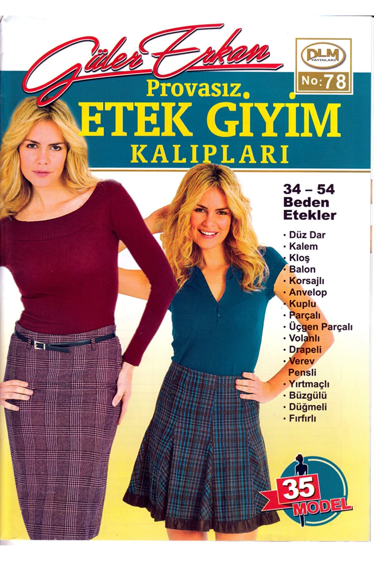 Güler Erkan Provasız Etek Giyim Kalıpları No:78