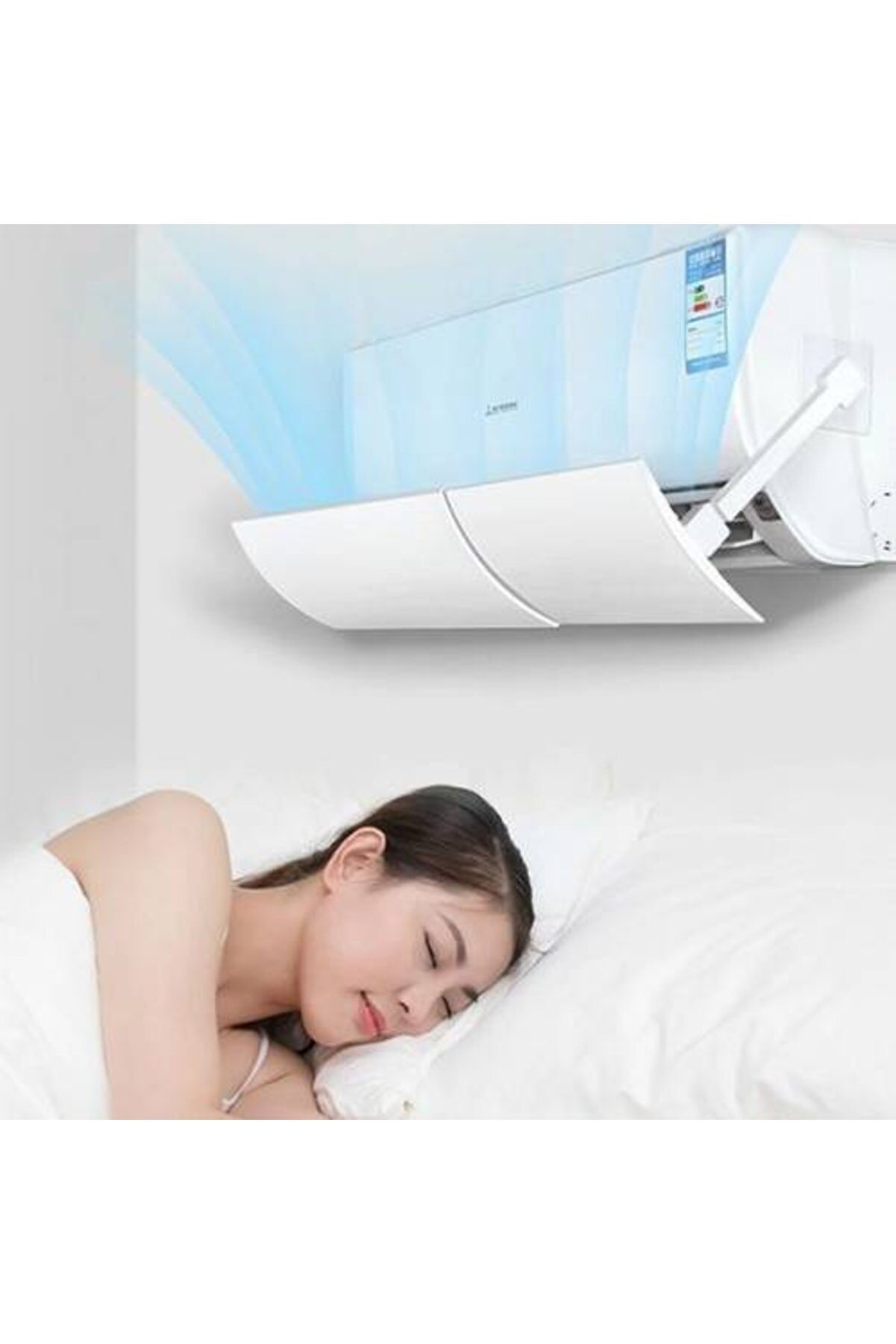 Yapışkanlı Ayarlanabilir Klima Hava Yönlendirici Aparat Klima Aparatı Siperlik Yön Aparatı