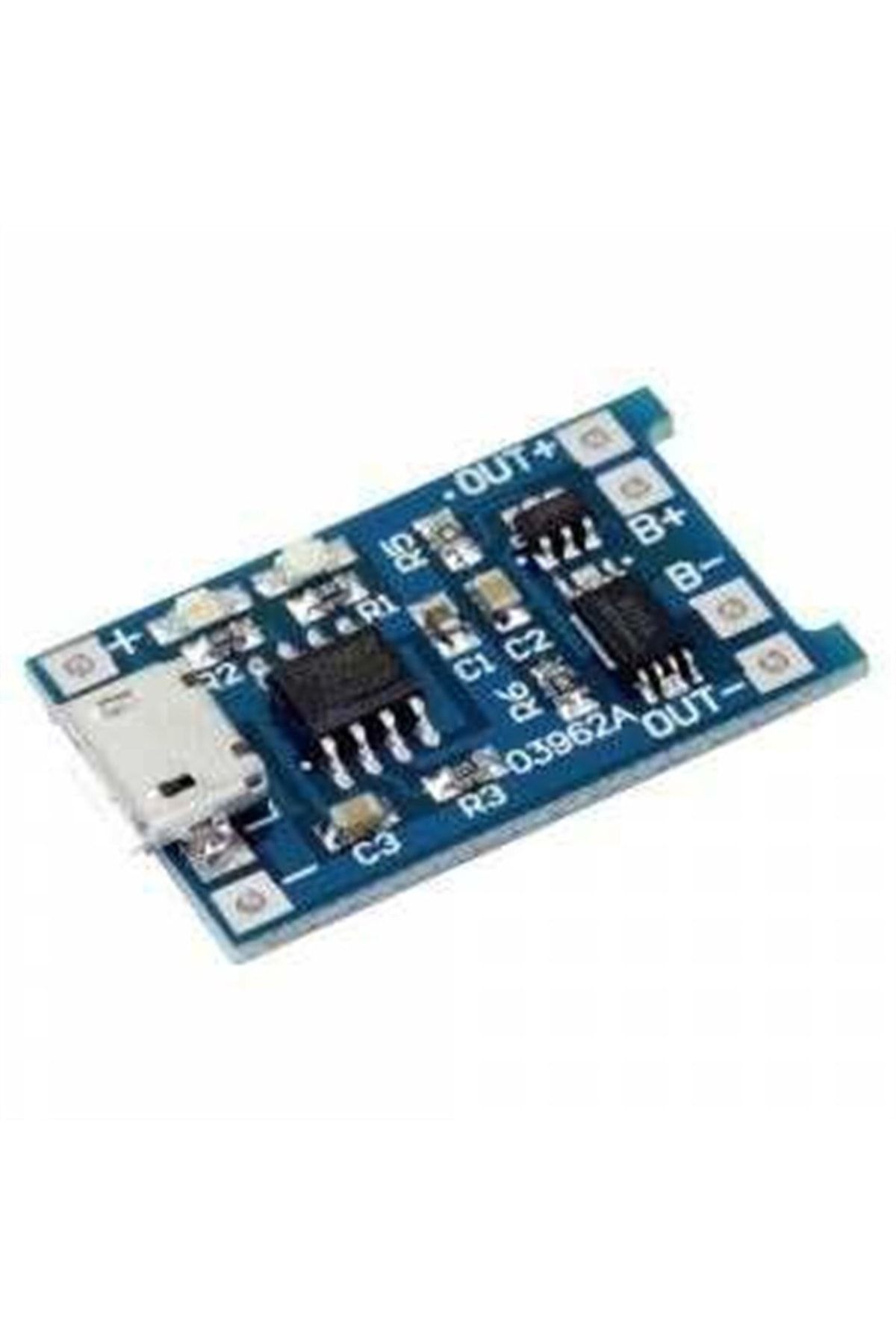 Micro Usb Tp4056 Bms 5v 1a Korumalı Lityum Pil Şarj Devresi