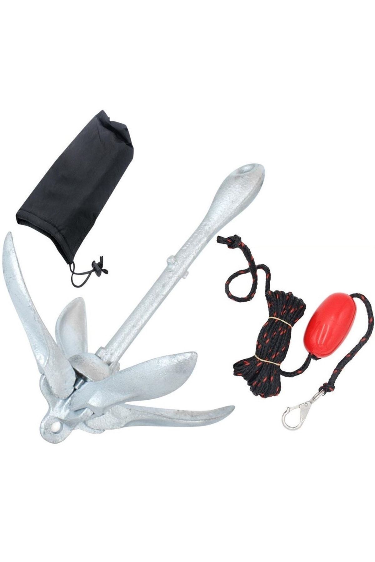 Jetski Ve Bot Çapası 1,5kg 10mt Ip + Kılıf + Karabina + Mantar