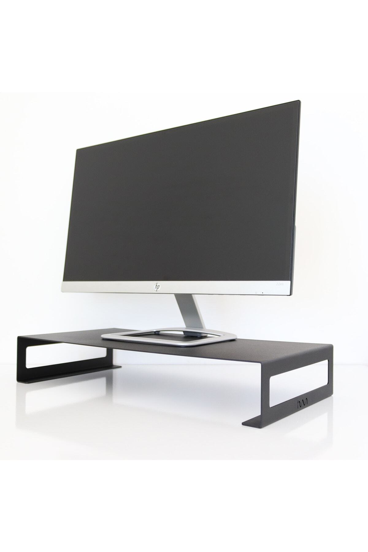 Metal Siyah Monitör Standı - Monitör Yükseltici Sms1bl