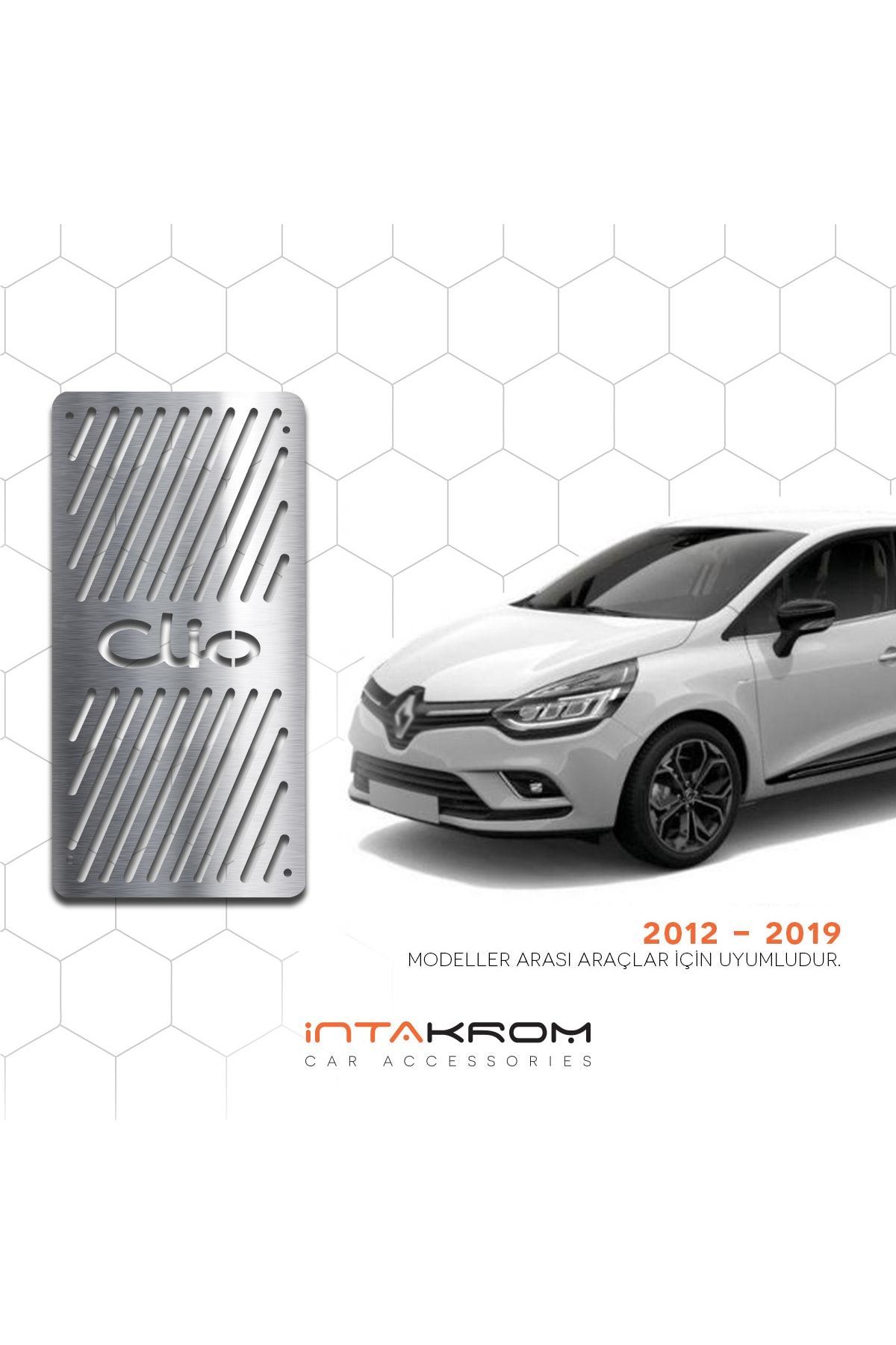 Renault Clio 4 Krom Ayak Dinlendirme Pedalı - 2012 - 2020 Hb -sw