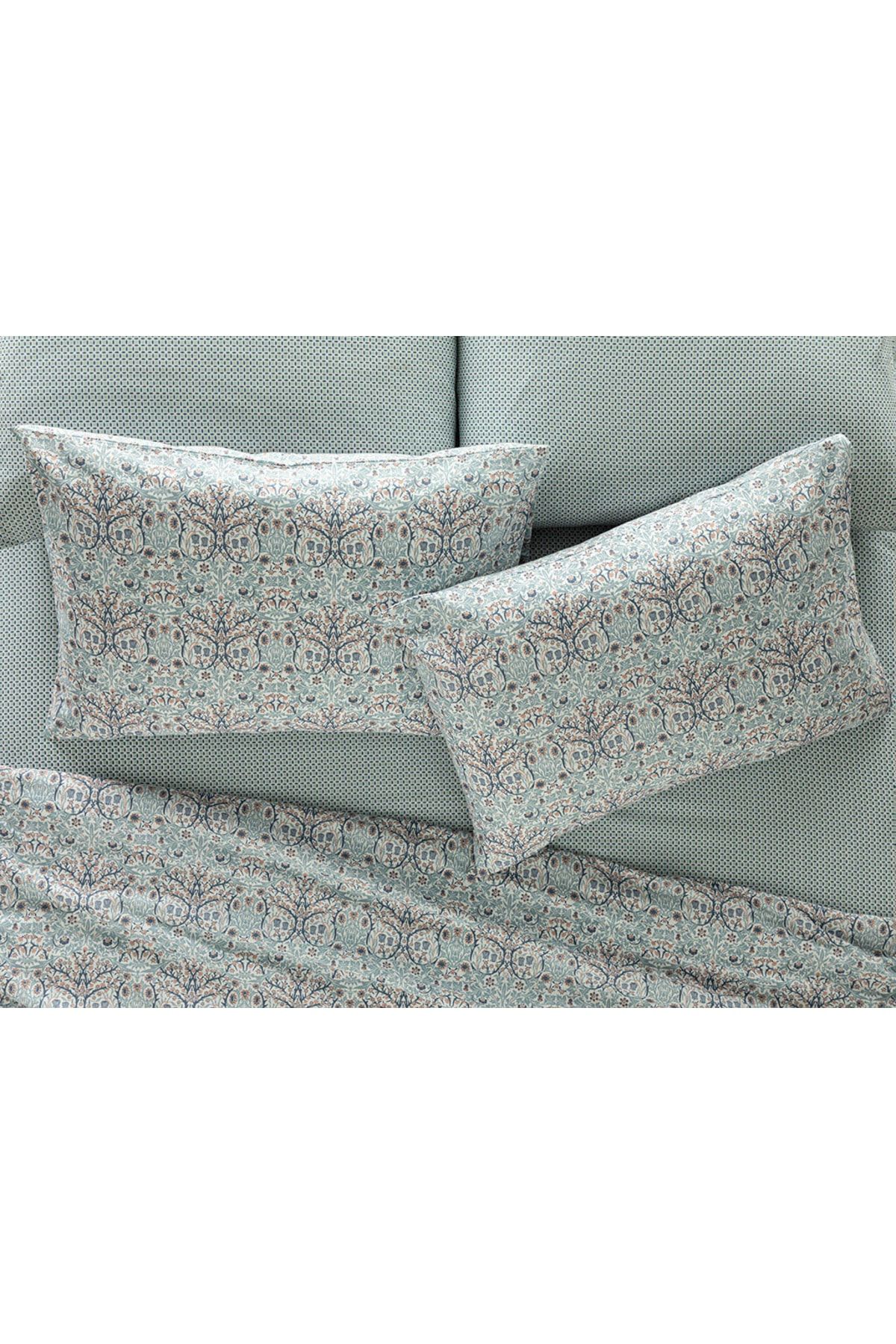 Primrose Kolay Ütülenir 2'li Yastık Kılıfı 50x70 Cm Mavi