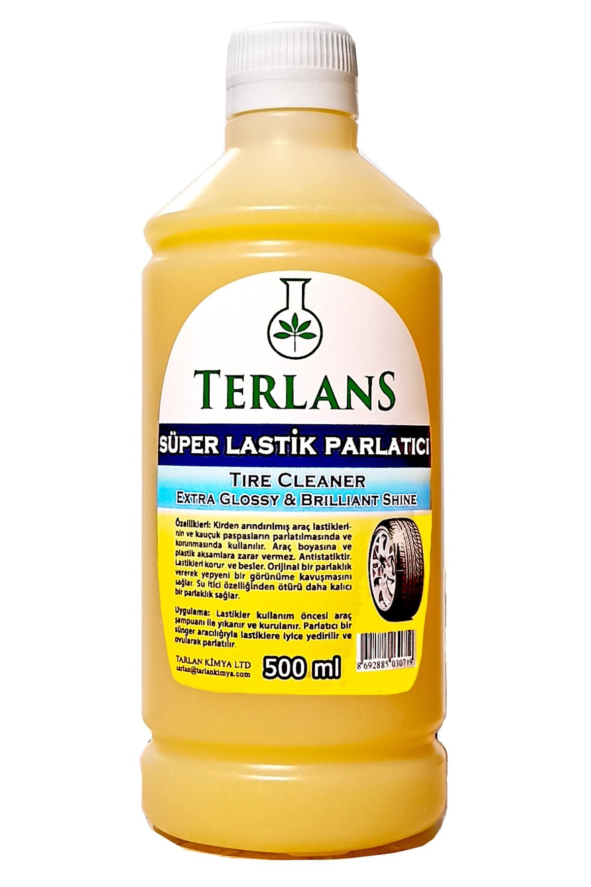 Lastik Parlatıcı Jel 500 ml Ve Uygulama Süngeri Tyre Cleaner Brilliant Shine