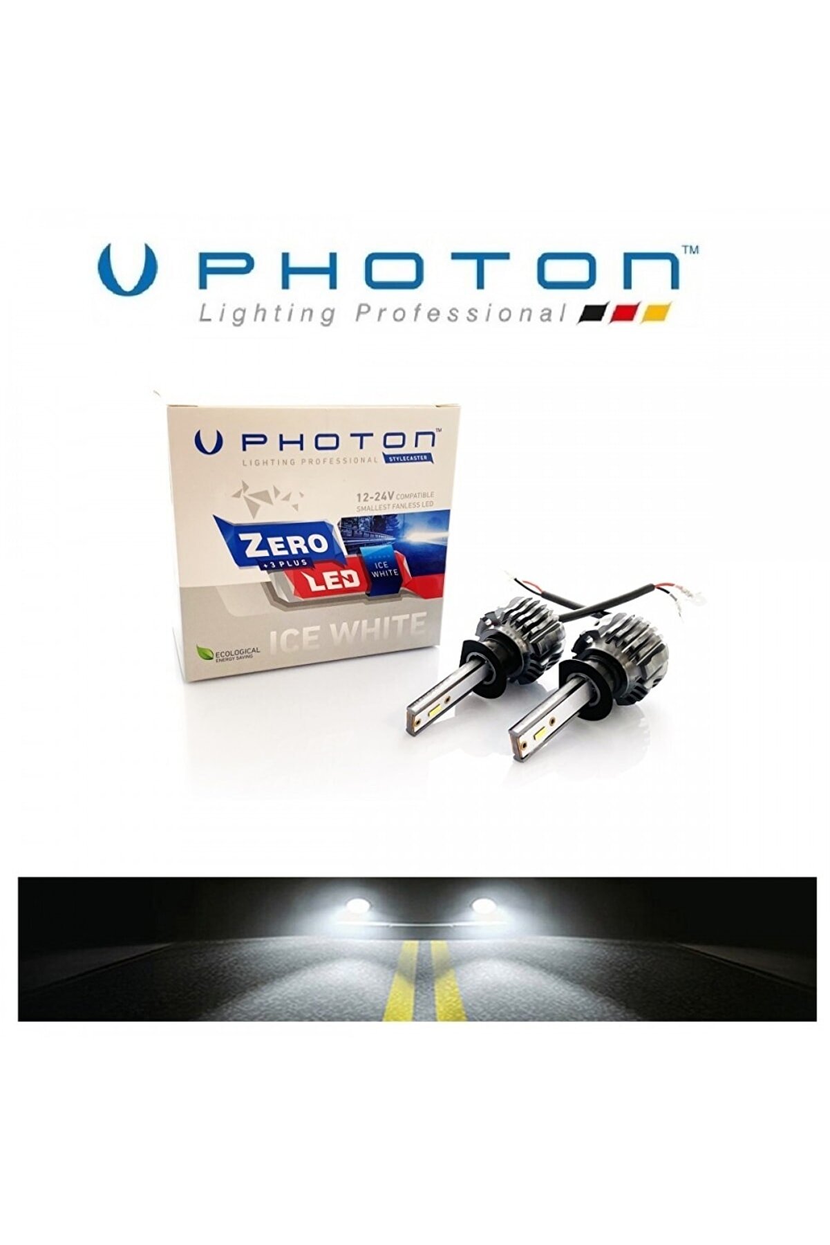Photon H1 Zero +3 Plus Fansız (12v-24v) Beyaz Led Xenon  Uyumlu