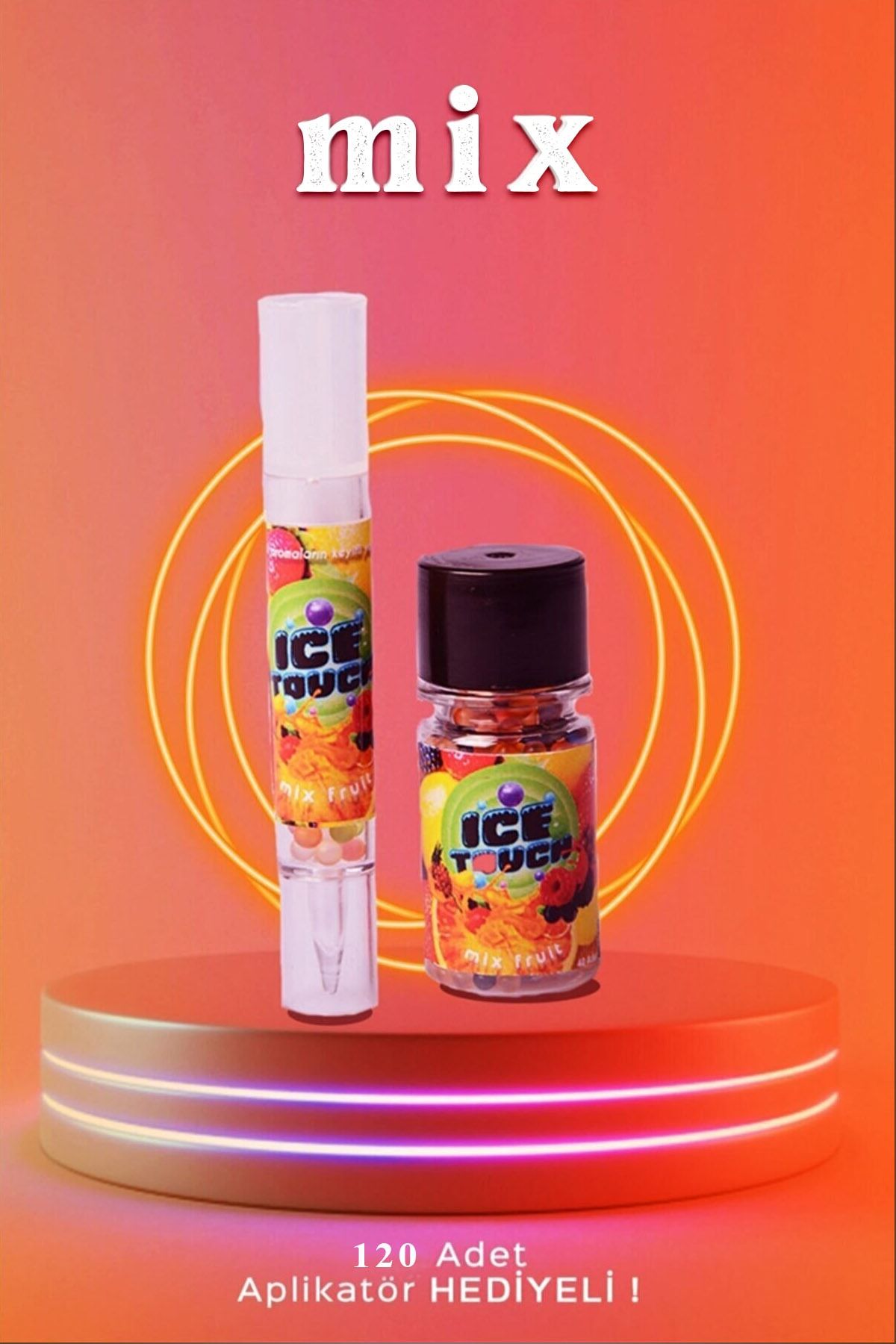 Mentol Turkiye Mentol Topu 120 Adet Mix Aromalı Aplikatörlü