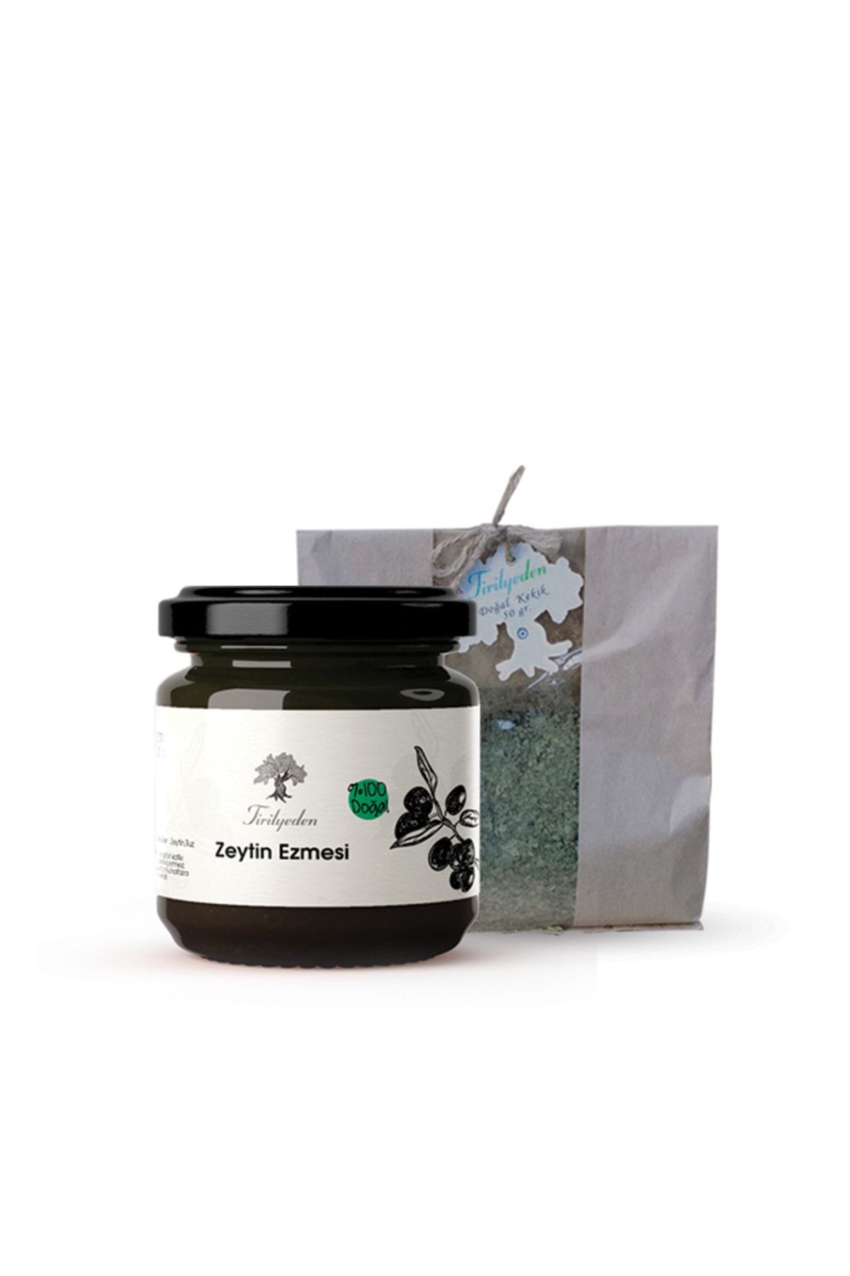 Zeytin Ezmesi 220 Gr + Doğal Kurutulmuş Kekik 50 Gr