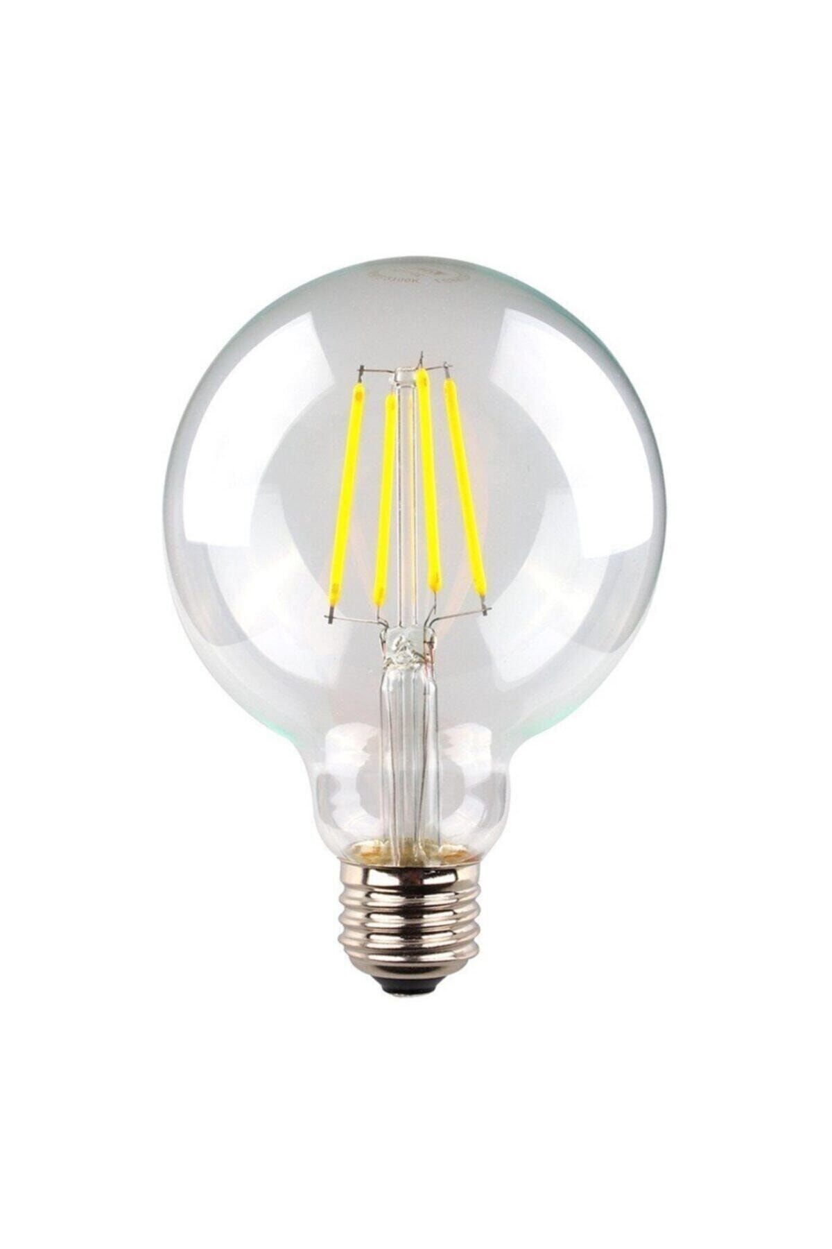 Rustik Led Filament Rustik Ampul E27 G95 6w 6500k Beyaz Işık Erd-46