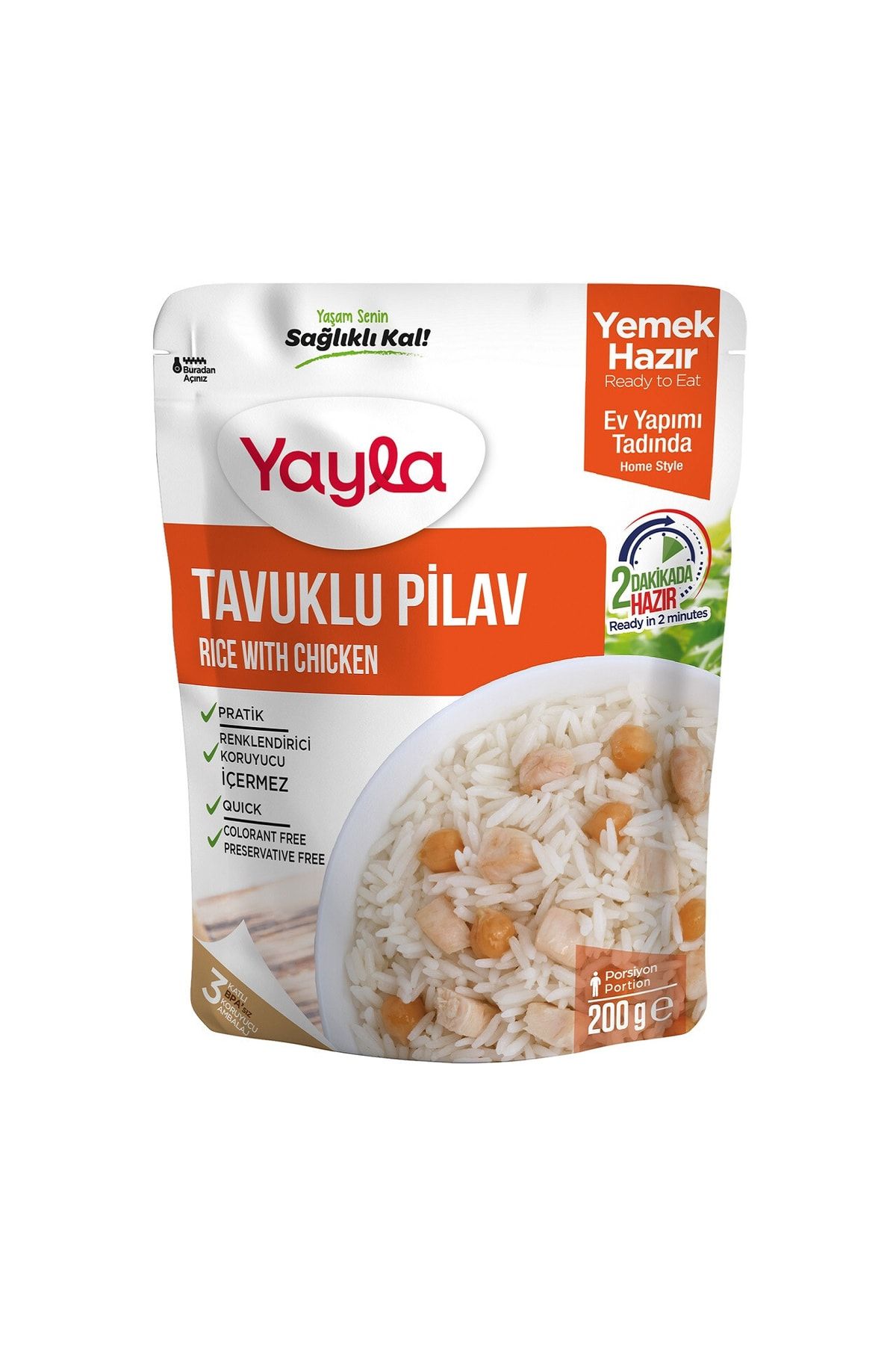 Yemek Hazır Tavuklu Pilav 200 Gr