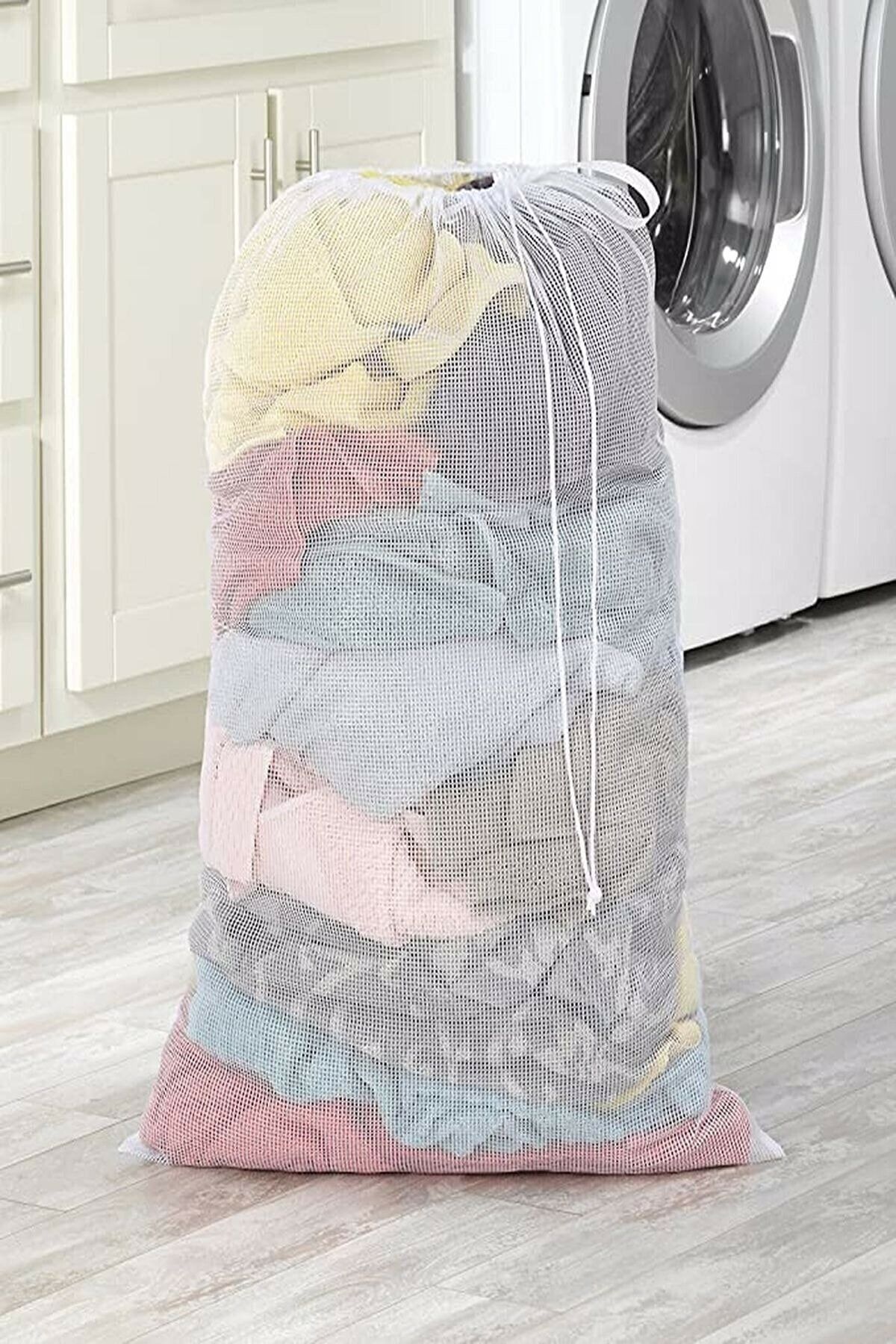 1 Adet Lüx Perde Ve Çamaşır Yıkama Filesi Ipli 60x80 Cm (battalboy)