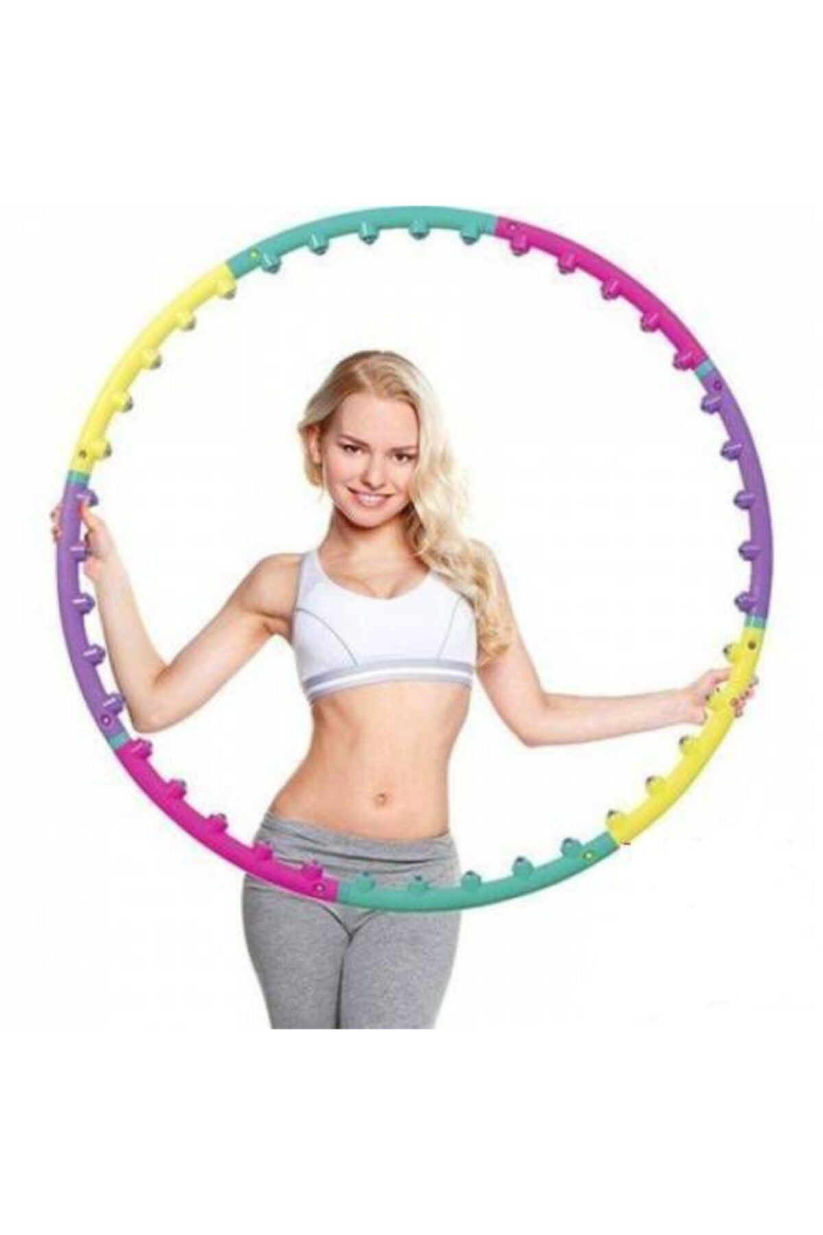 Masajlı Zayıflatıcı 8 Parça Çember Hulahop 98 Cm 1000 Gr. Hl2