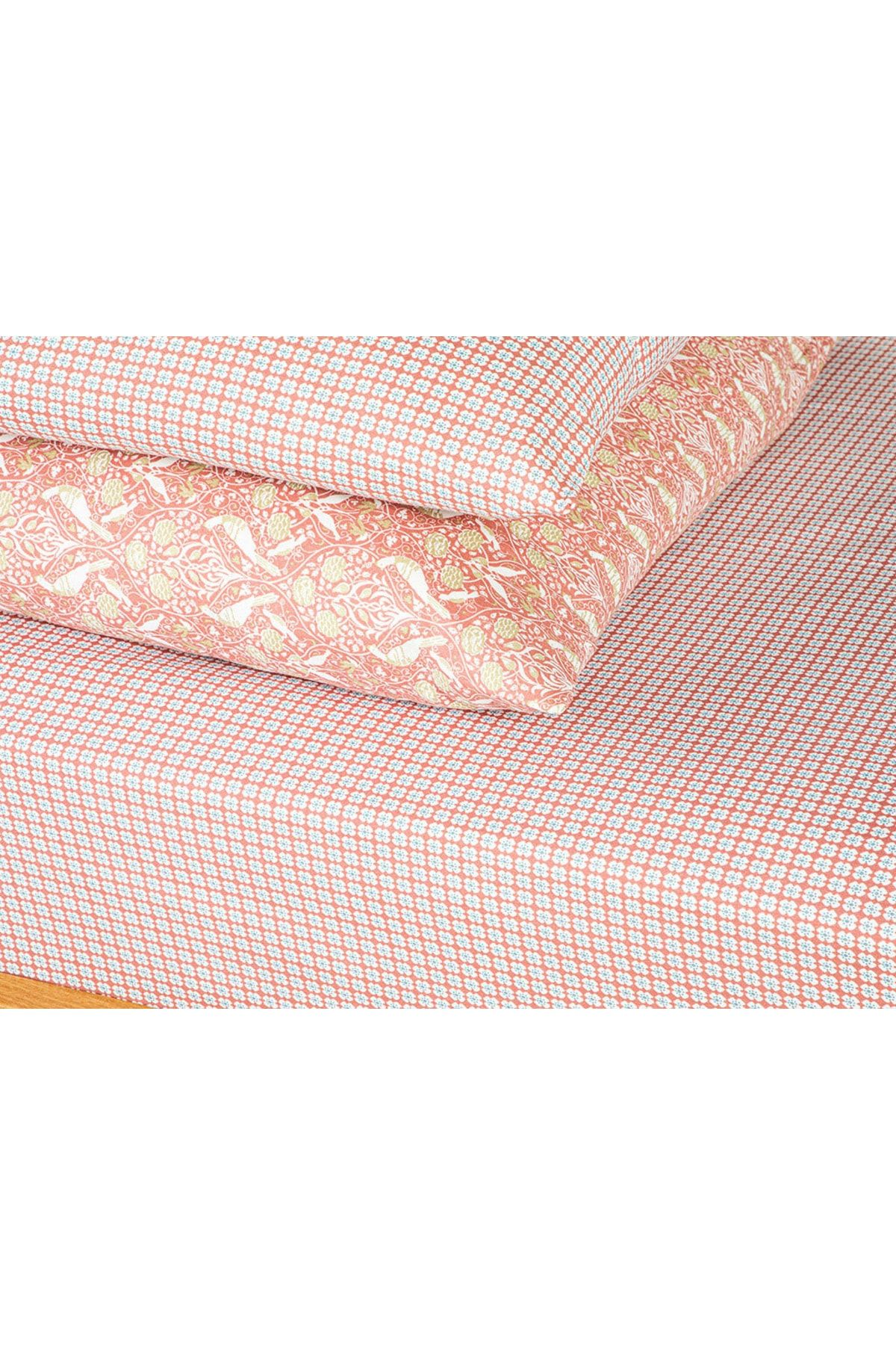 Betsey Kolay Ütülenir Çift Kişilik Çarşaf 240x260 cm Pembe