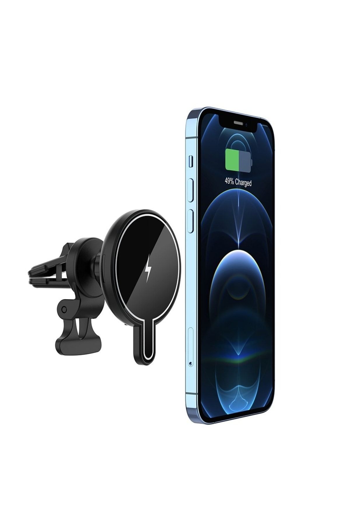 Magsafe Kablosuz Wireless Şarjlı Araç Telefon Tutucu Ayaklı Magnetic Iphone 14 13 12 Pro Max Mini T9