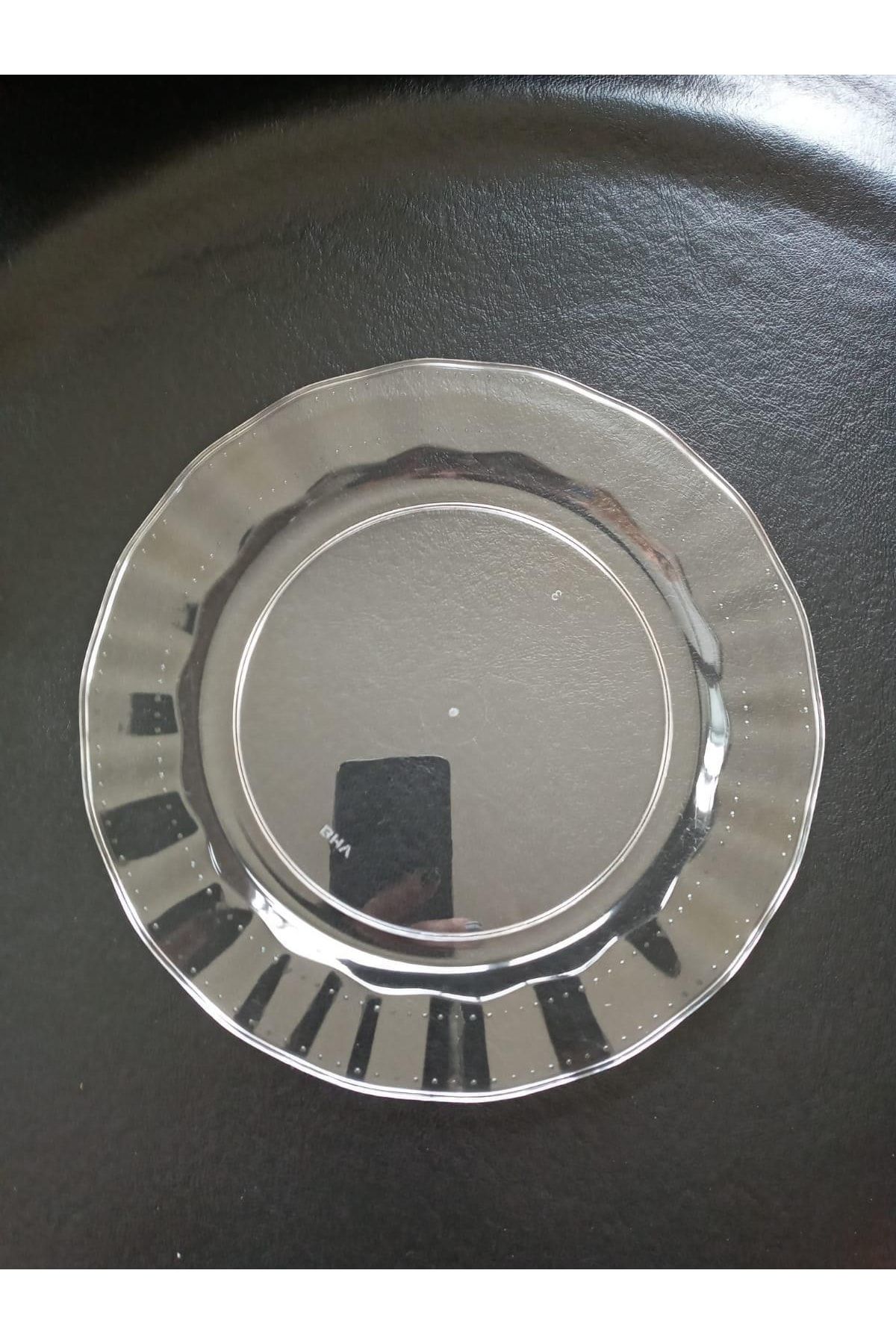 Plastik Tabak Sert Lüks 26cm (6 Adet) Renk Şeffaf
