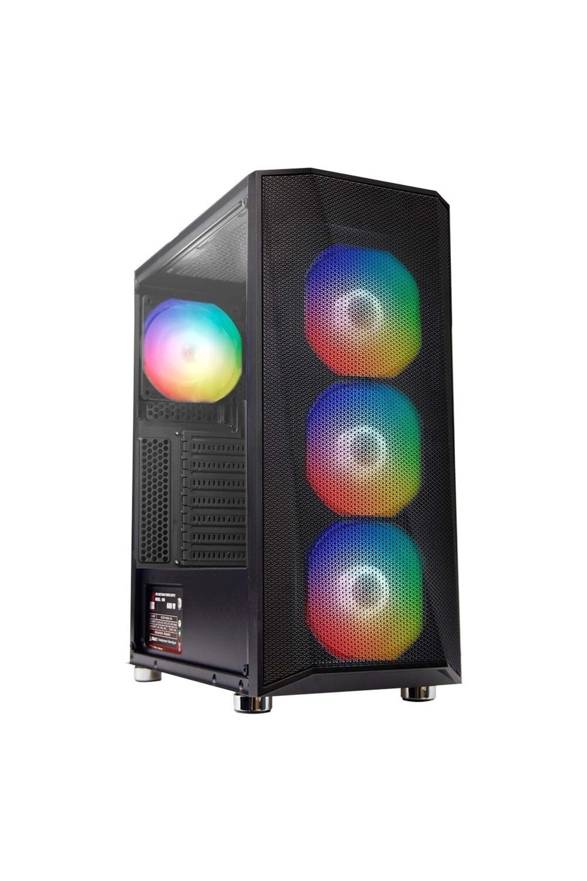 Cold 4x120mm Rainbow Fanlı Oyuncu Bilgisayar Kasası
