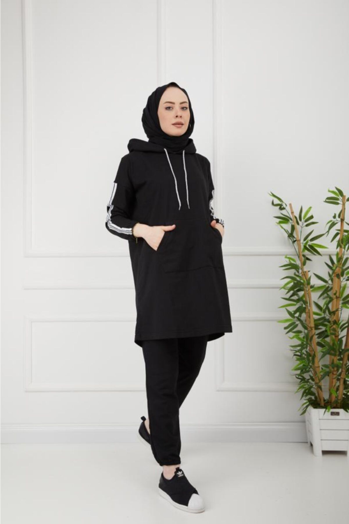 Oversize Model Tesettür Eşofman Takımı