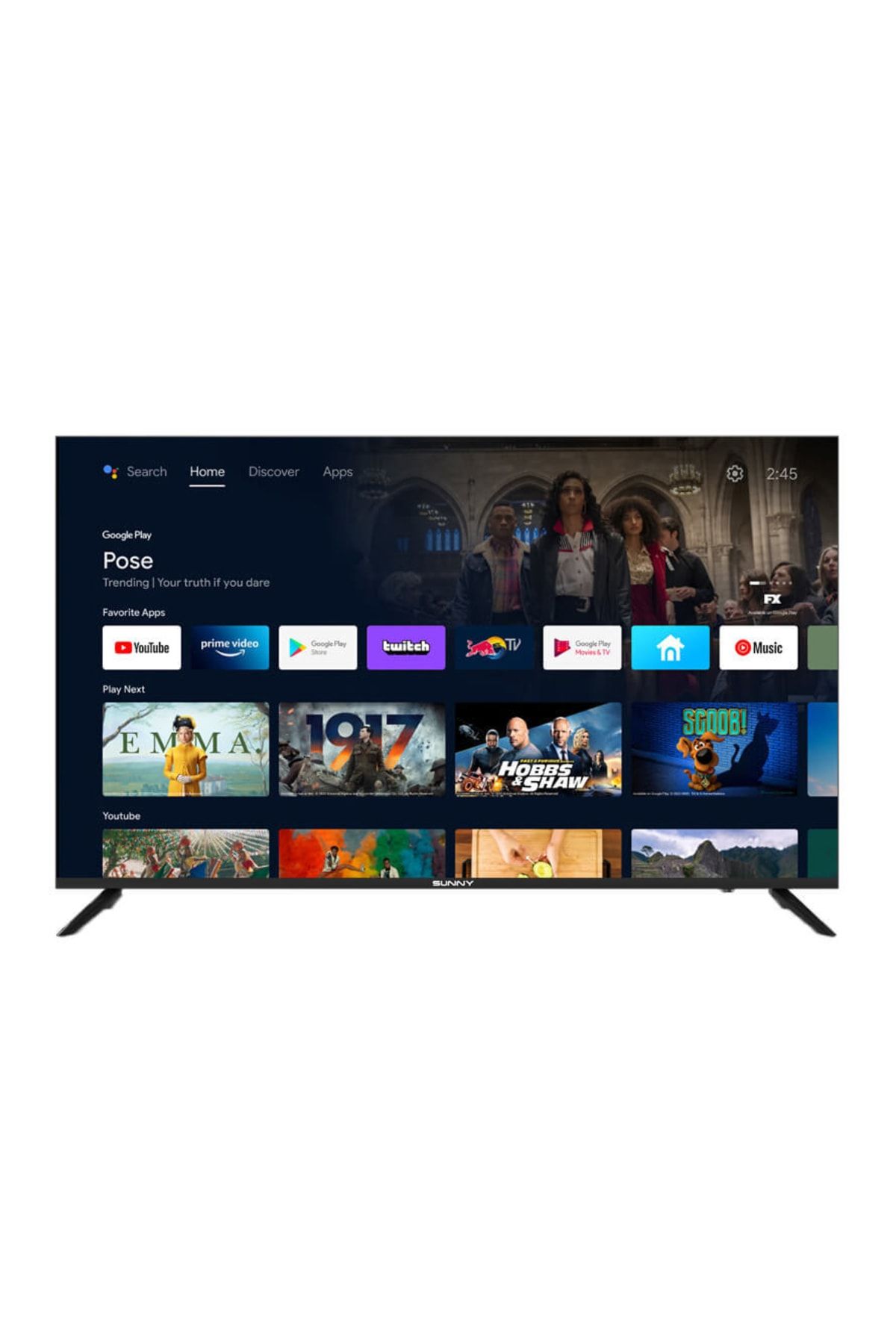 SN50LEDH6886 50" 127 Ekran 4K Ultra HD Android Google Smart LED TV
