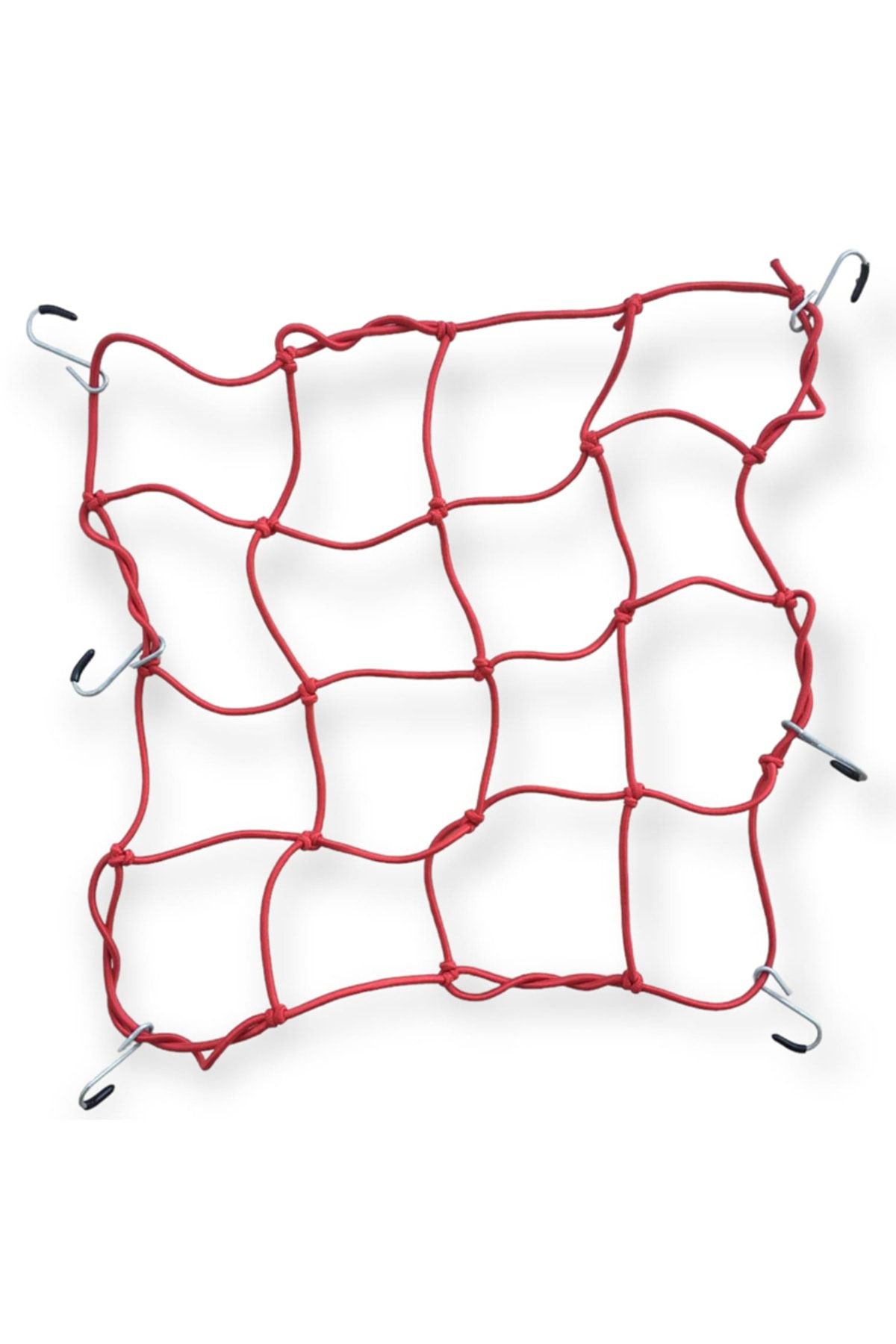 Kask Filesi 40 * 40cm 8 Kancalı Kırmızı