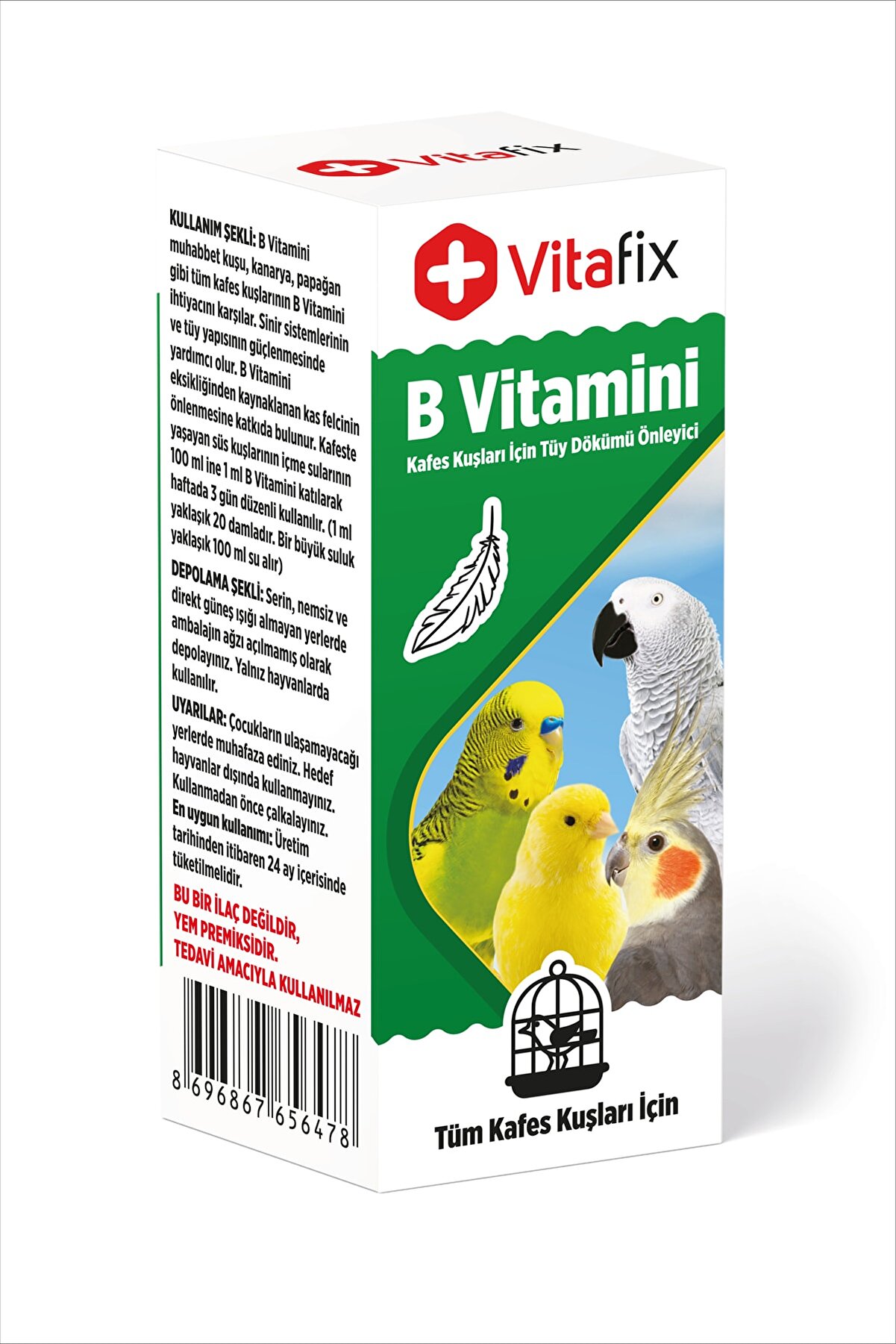 Kuşlar için B Vitamini ( Tüy Dökülmesine Karşı Vitamin )