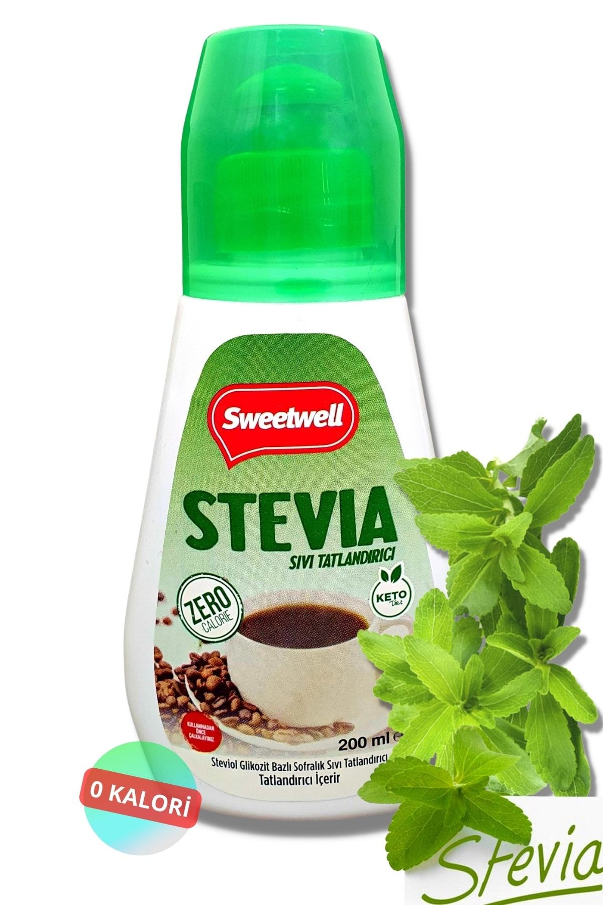 Stevia Sıvı Tatlandırıcı Sıfır Kalori 200 Ml