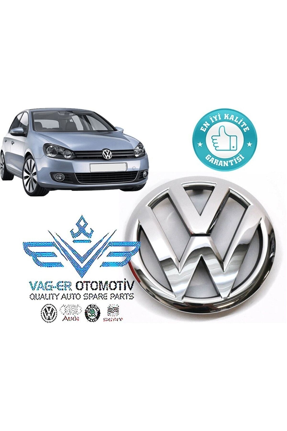 Vw Golf 6 2008-2012 Arası Ön Panjur Arması Logosu 5k0853601f LTS