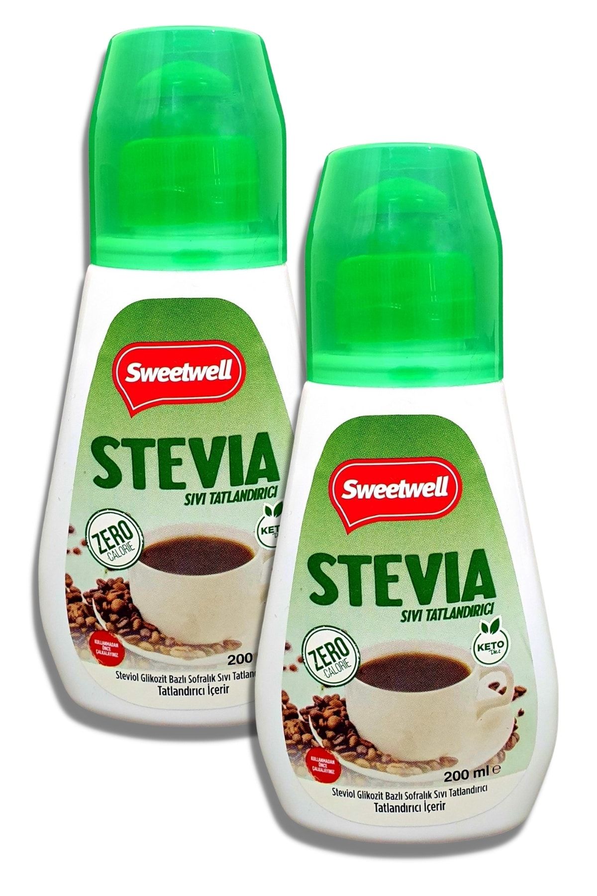 Stevia Sıvı Tatlandırıcı Sıfır Kalori 200 Ml X 2 Adet