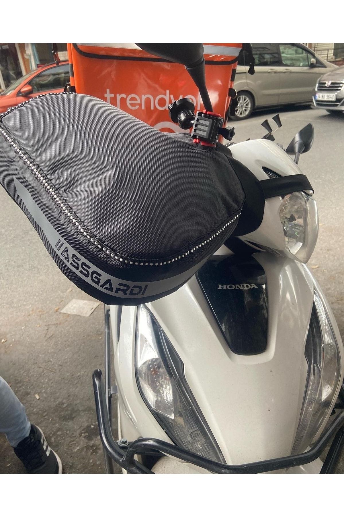 Motosiklet El Koruma Scooter Universal Premium Elcik Rüzgarlık Içi Yünlü Su Geçirmez Reflektörlü