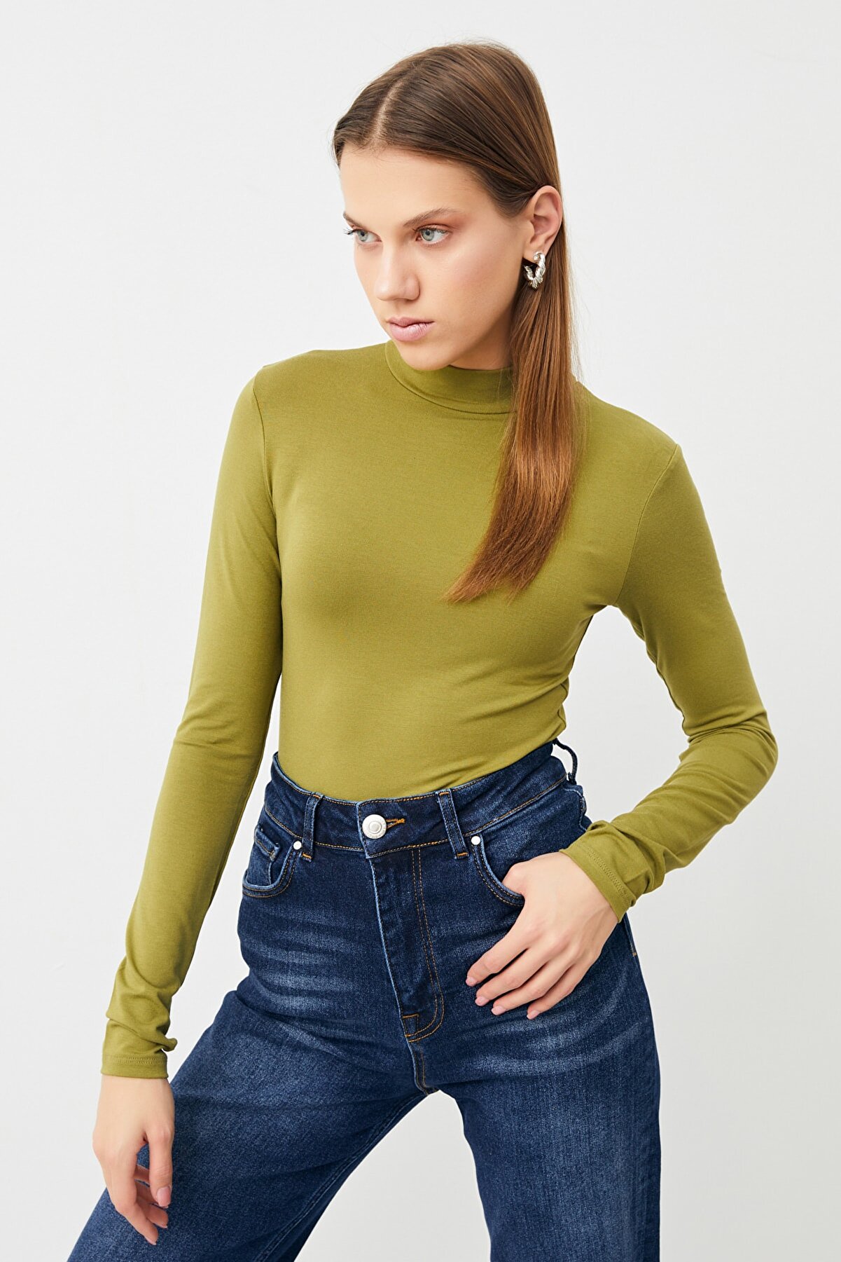 Kadın Yağ Yeşili Body