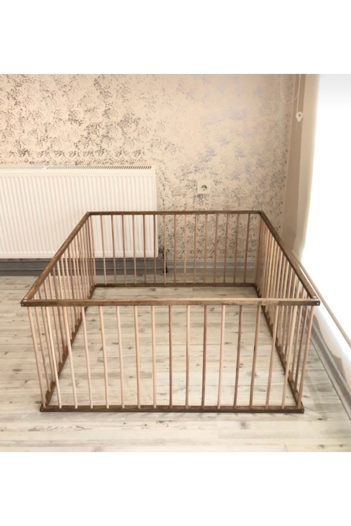 1 M2 - 70 Cm Yükseklik Ahşap Köpek Çiti ( Kapılı)