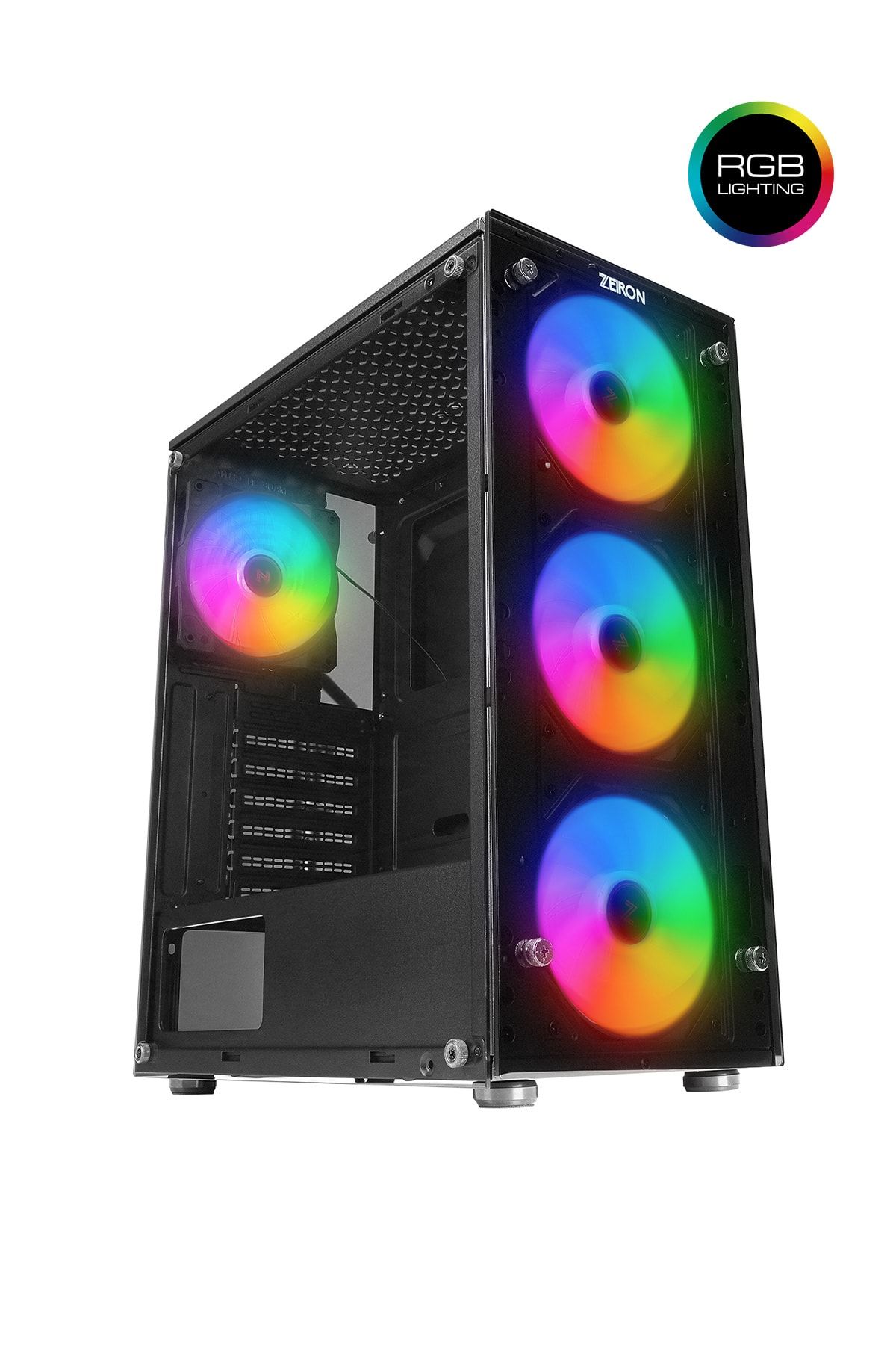 Z-master X100 4x120mm Rgb Fanlı Temperli Cam Pencere Gaming Oyuncu Bilgisayar Kasası