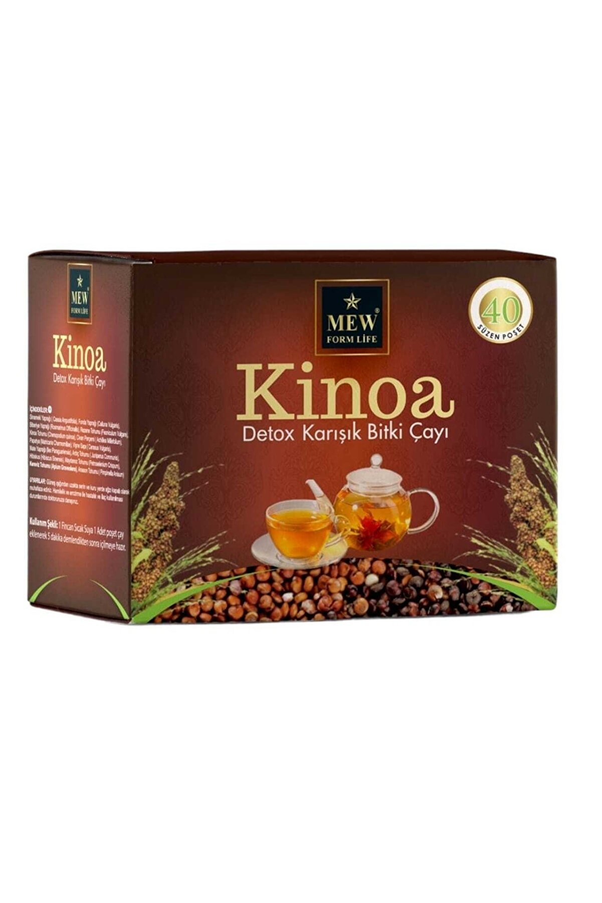 Bitkisel Kinoa Detox Çayı 40'lı Süzen Poşet