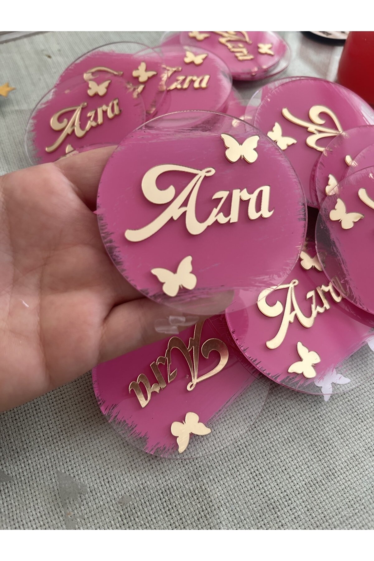 Şeffaf Pleksi Magnet-pleksi Magnet-bebek Magnet-isme Özel Magnet 10 Adet Fiyatıdır.