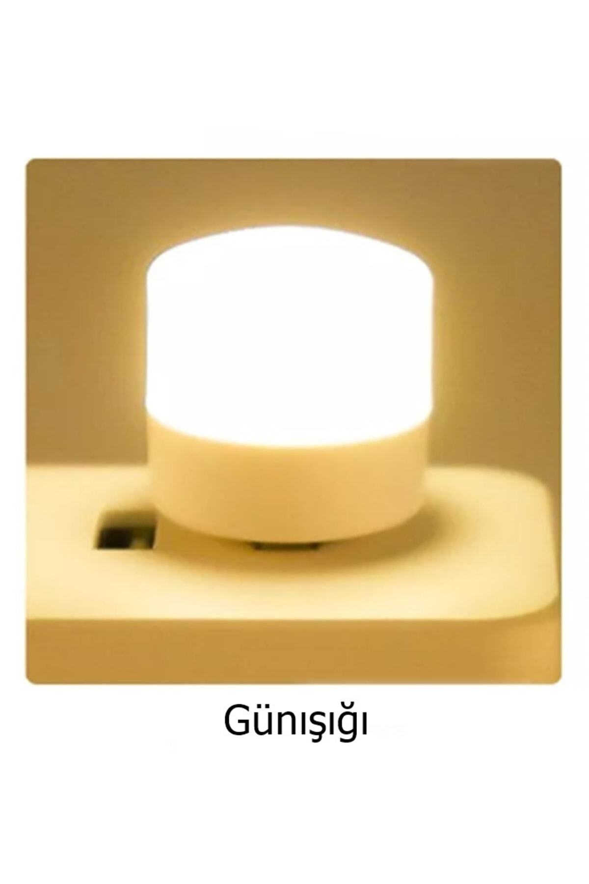 Mini Ampul 1w Taşınabilir Usb Led Işık - Powerbank Laptop Pc Uyumlu Günışığı Renk