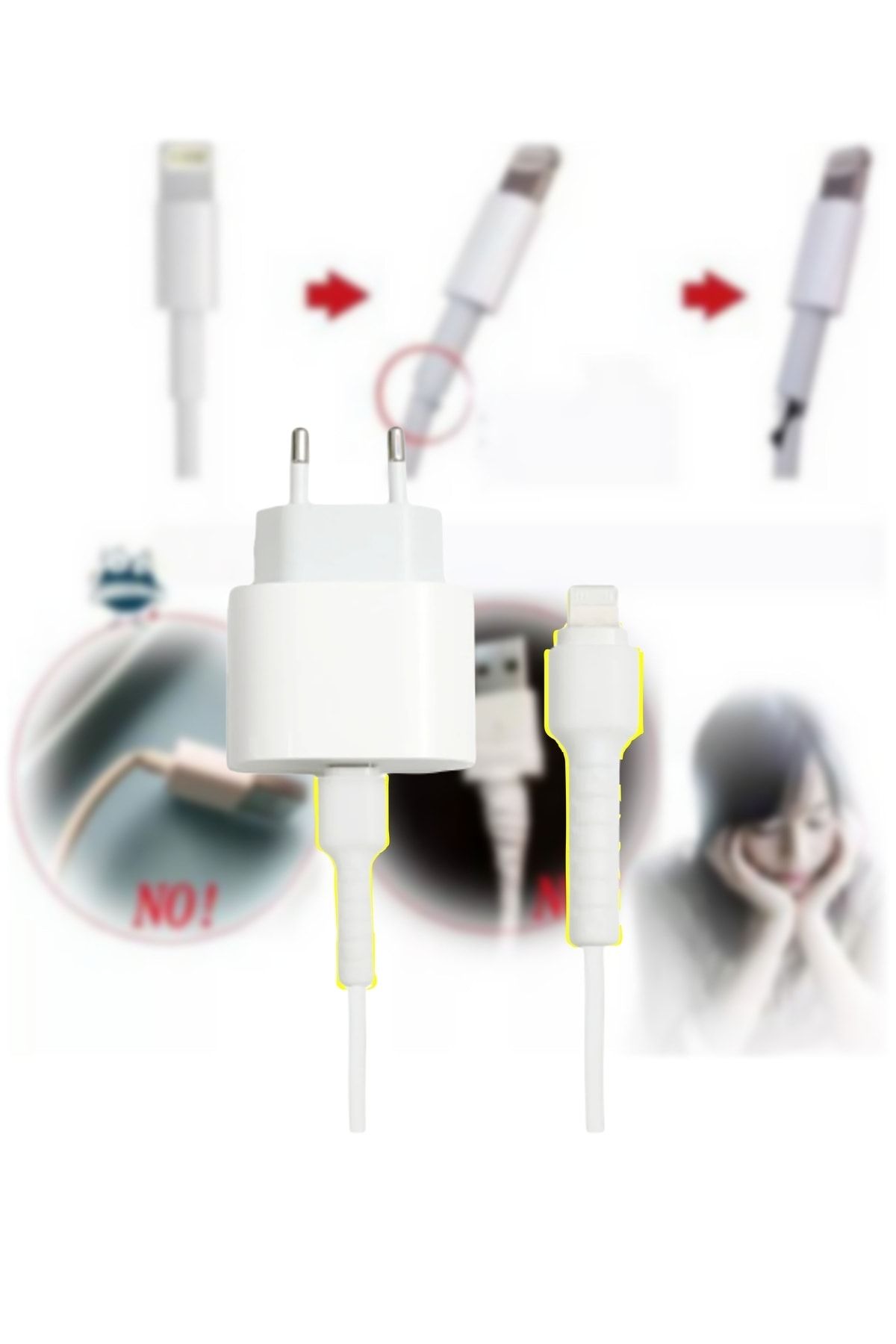 Yeni Nesil 11 12 13 14 - 11 12 13 14 Pro - 11 12 13 14 Promax -14 Plus Uyumlu Silikon Kablo Koruyucu