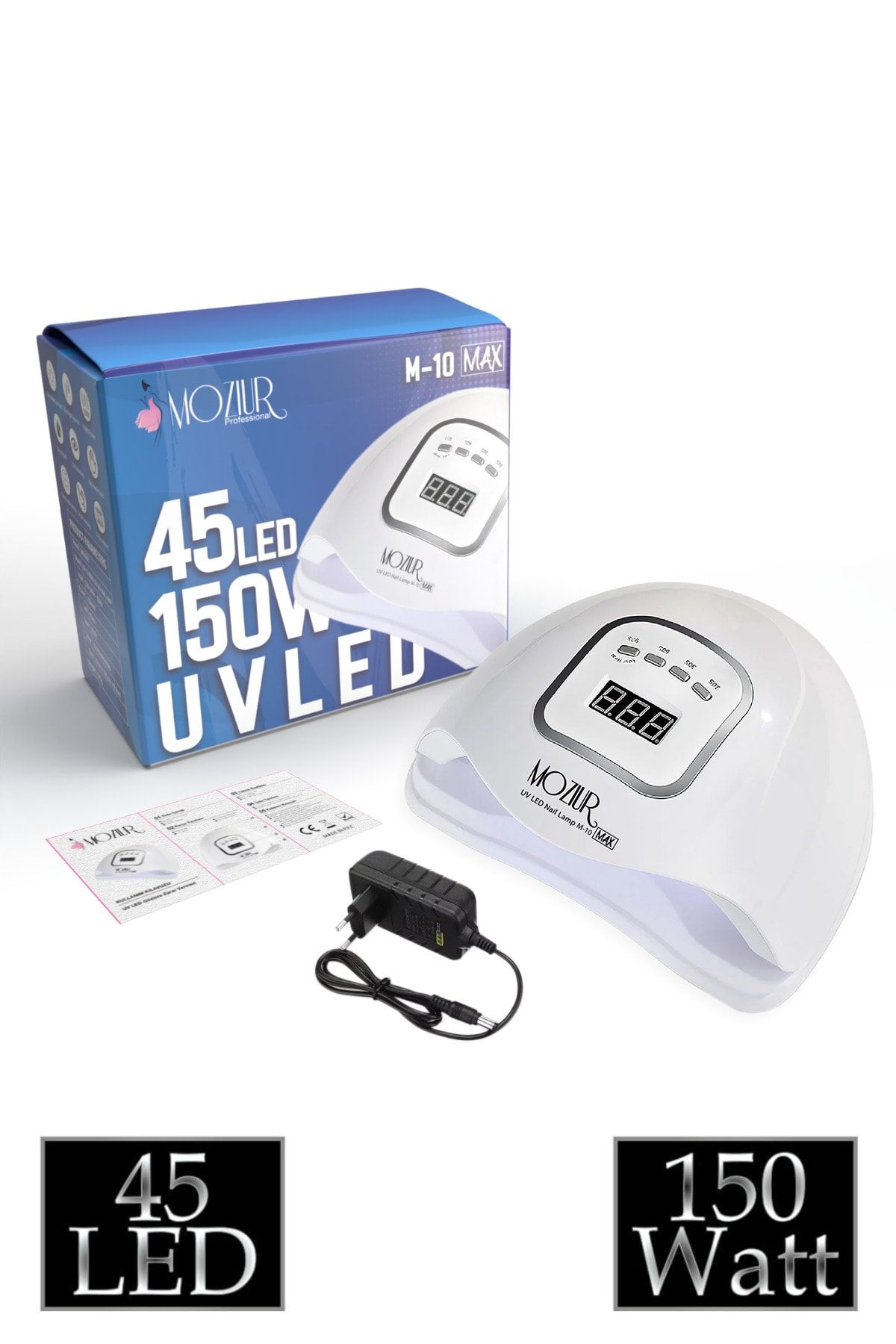 M-10 Max 150w Uv Led Kalıcı Oje Ve Protez Tırnak Kurutucu