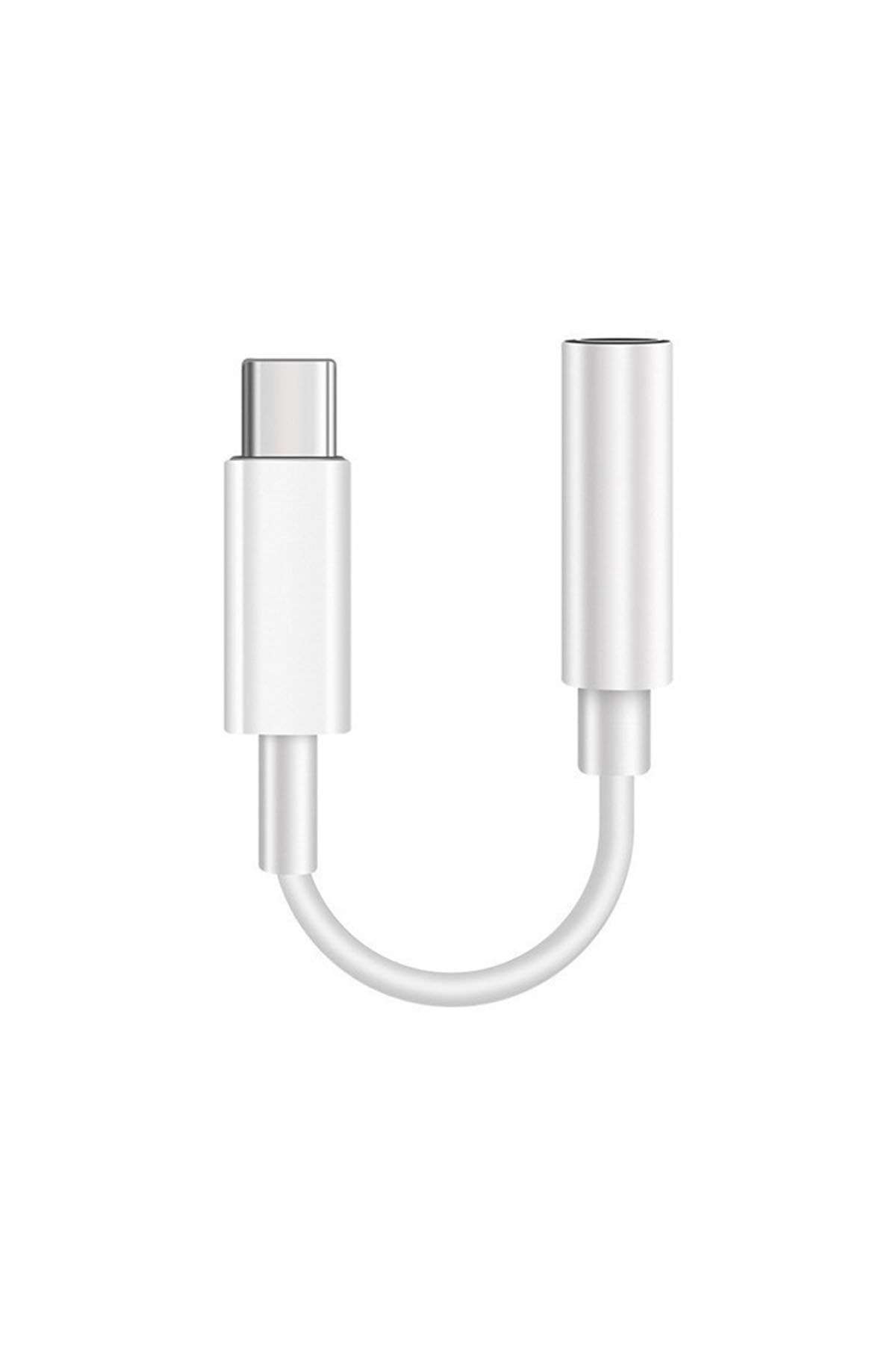 Type-c Girişli Telefonlarla Uyumlu Kablolu Kulaklık Çevirici Type-c To Headphone Jack Aux Çevirici
