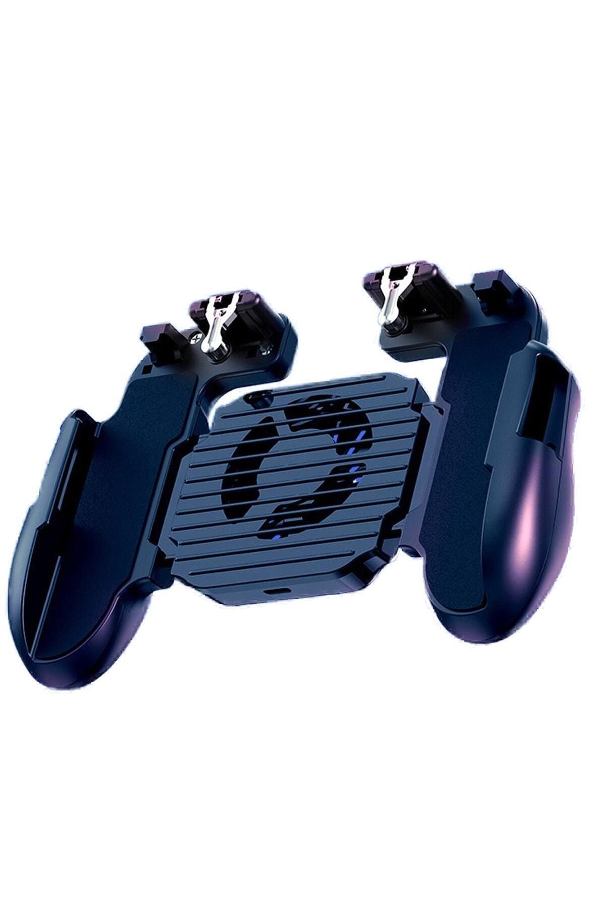 Cep Telefonu Oyun Konsolu Soğutma Fanlı Standlı Pubg Ateş Tetik Gamepad Joystick