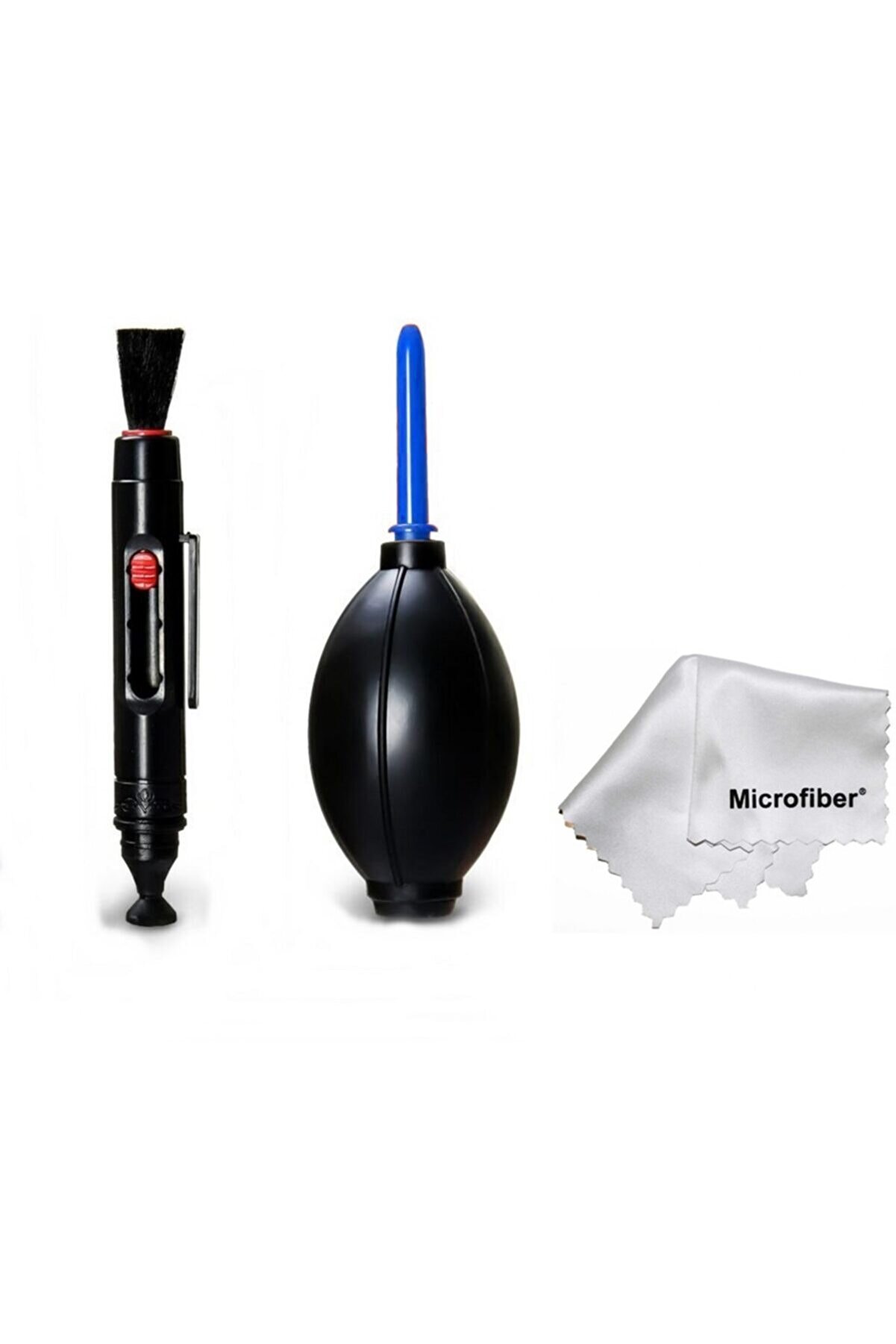 Lens , Objektif Ve Fotograf Makinesi Temizleme Seti - Hava Pompası + Lenspen + Microfiber Bez