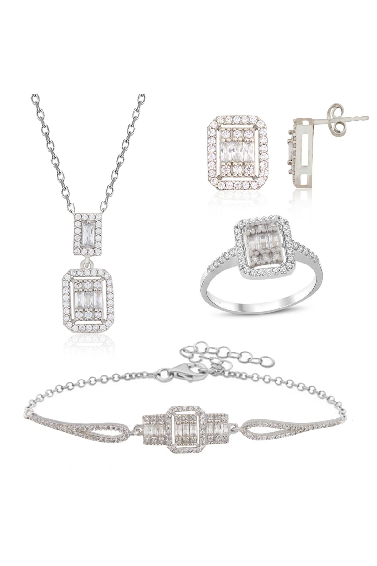 925 Ayar Gümüş Baget Set