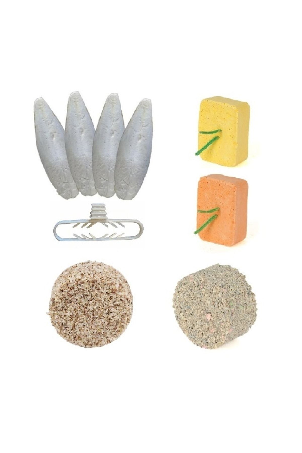 2'li Enerji Blok + 2'li Mineral Blok + 4'lü Küçük Kalamar Kemiği
