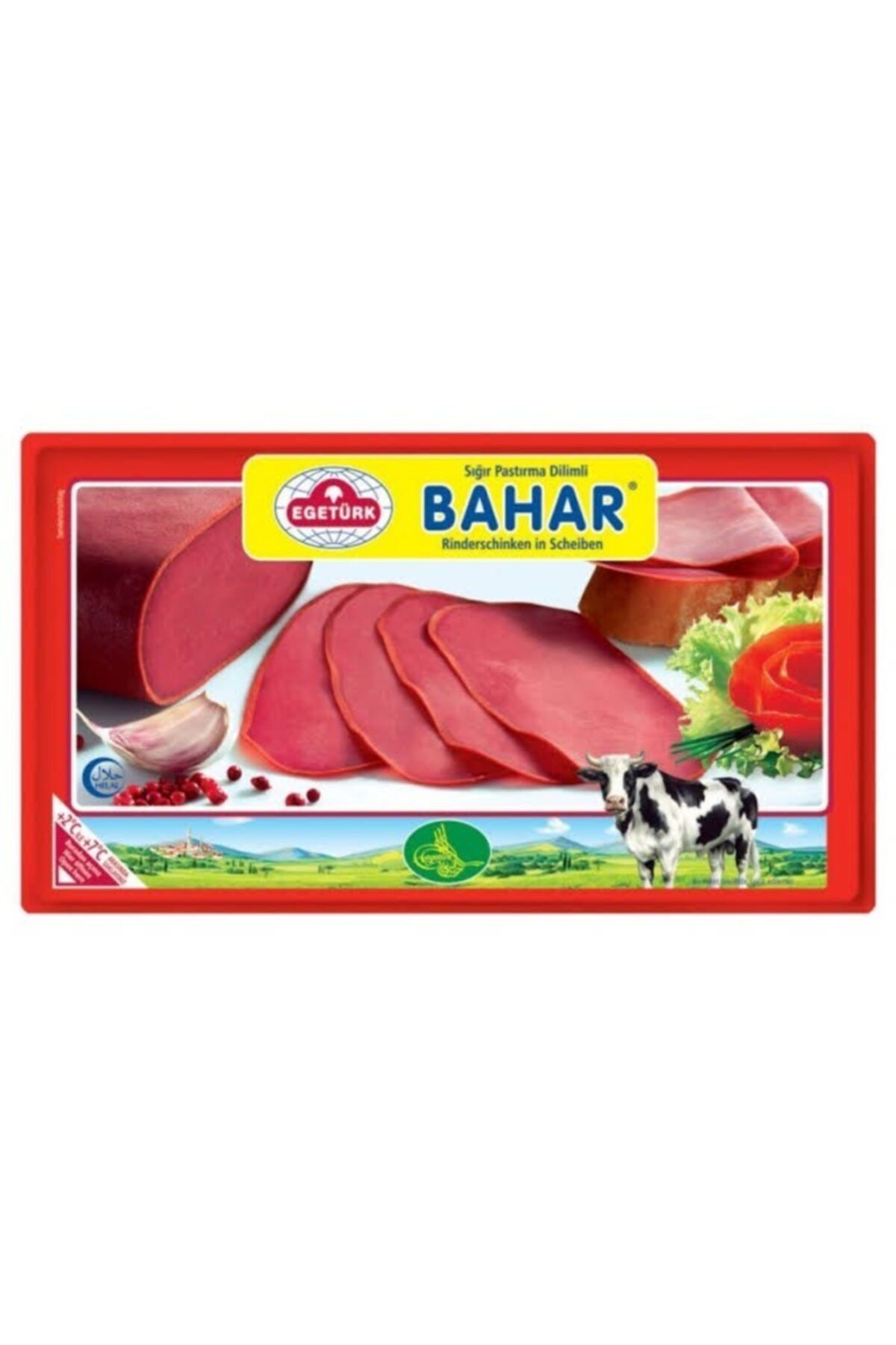Egetürk Bahar %100 Sığır Eti Dilimli Pastırma 100gr